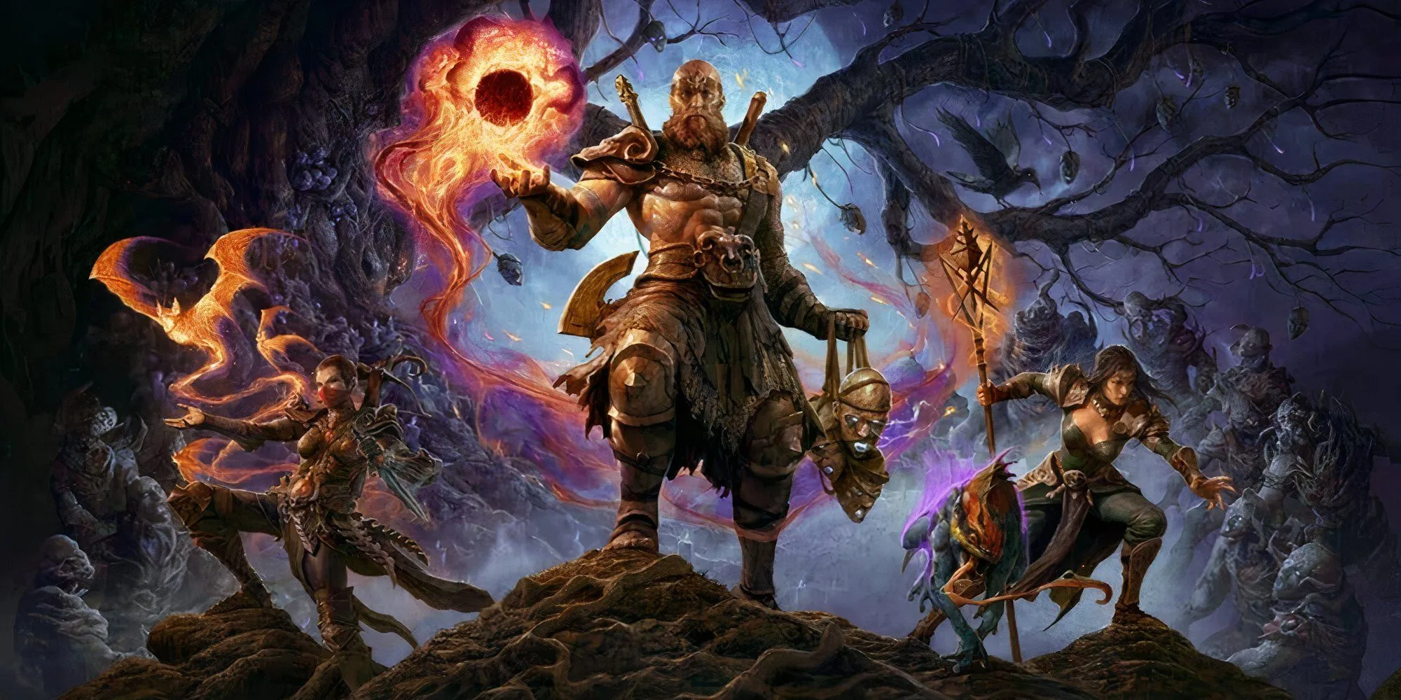 Key Art Diablo 4 cho mùa mới: Hình ảnh minh họa các nhân vật game