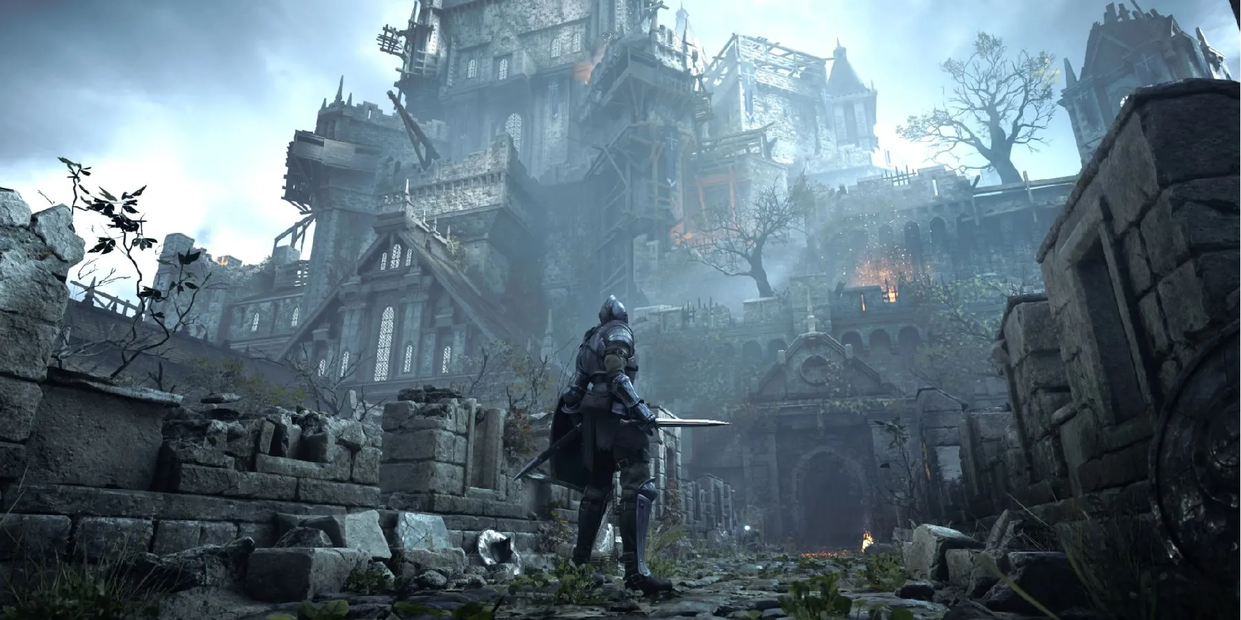 Khung cảnh hùng vĩ của Boletaria trong Demon's Souls Remake trên PS5