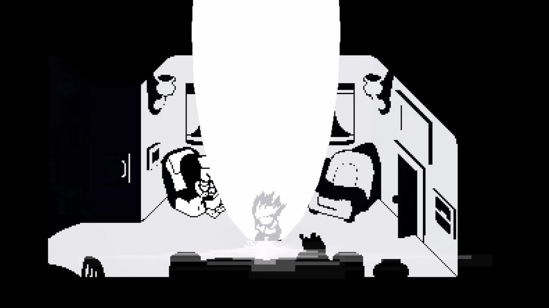 Kris tạo Đài phun Bóng tối ở cuối Chapter 2 của Deltarune