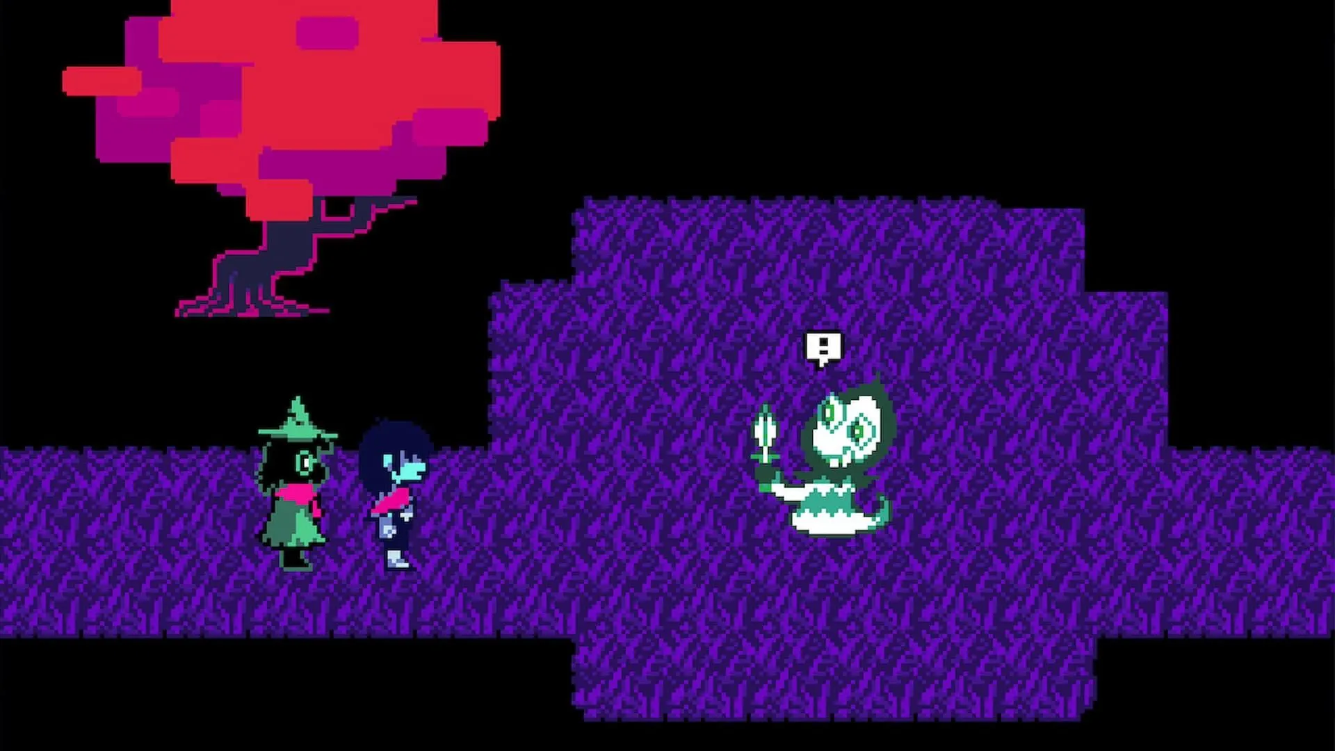 Kris và Ralsei trong Deltarune Chapter 1