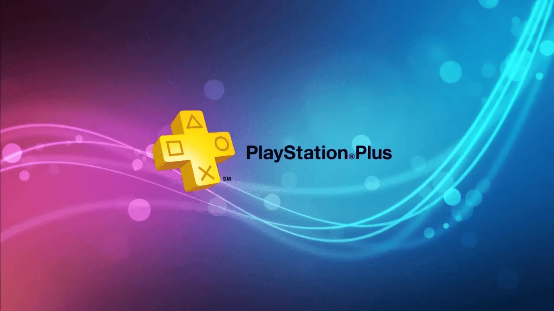Logo PlayStation Plus trên nền xanh lam