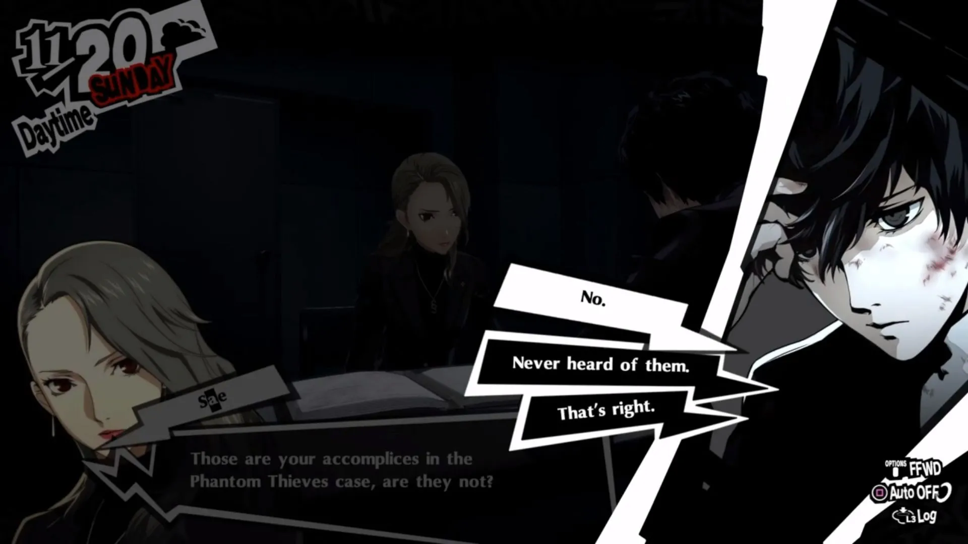 Lựa chọn đối thoại quan trọng trong phòng thẩm vấn Persona 5 Royal