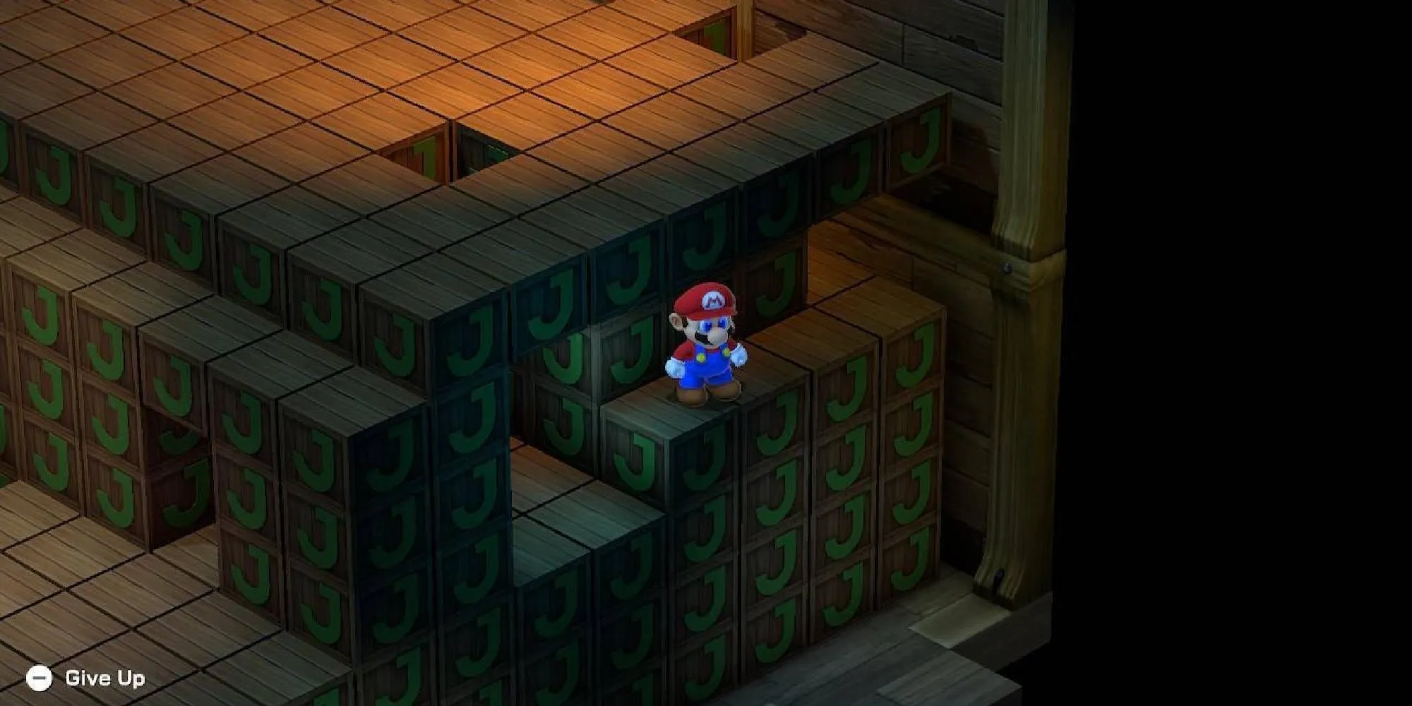 Mario khám phá mê cung 3D dưới nước trong game Super Mario RPG