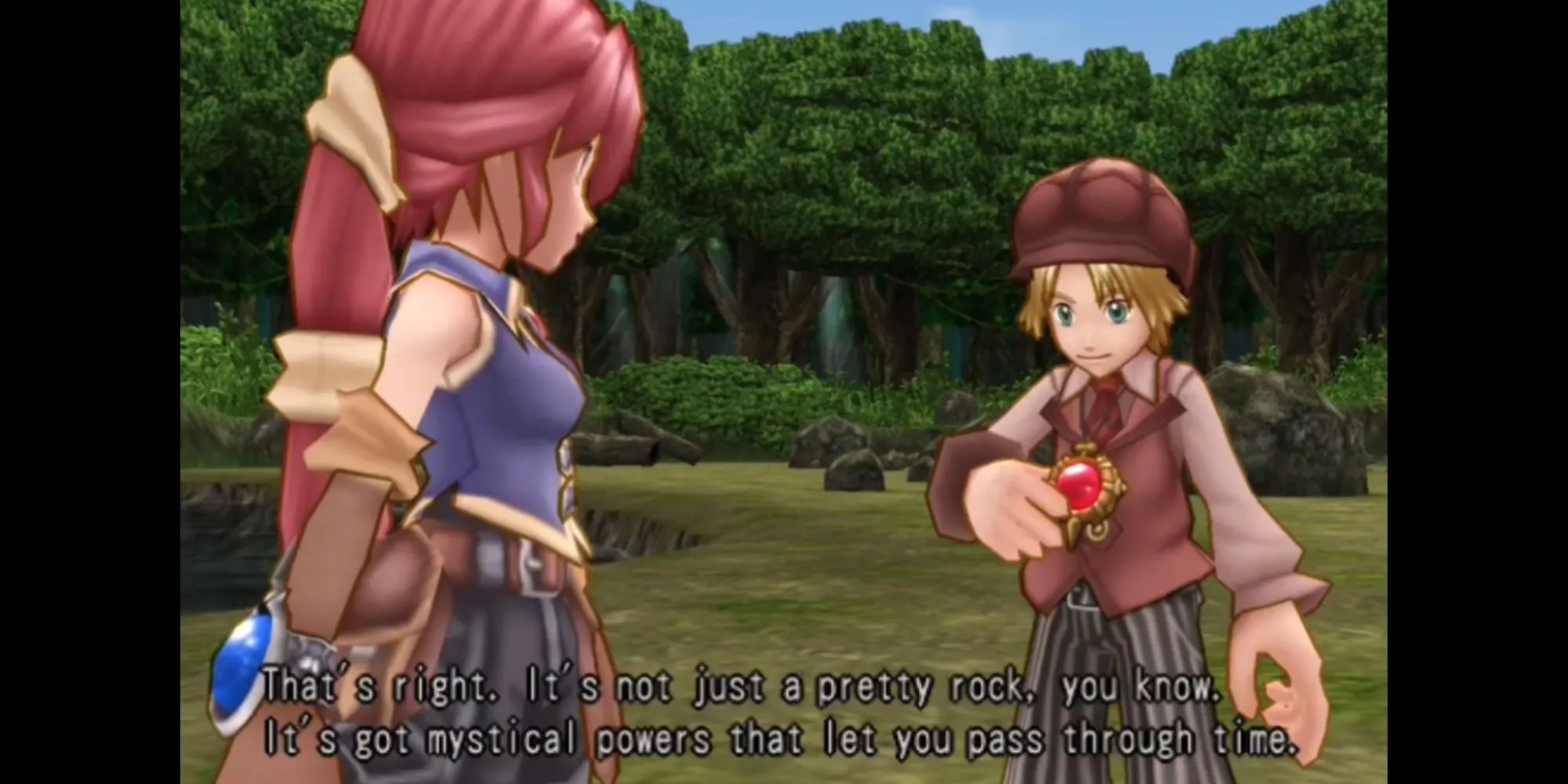 Max và Monica trong Dark Cloud 2 sử dụng Atlamilia để du hành thời gian