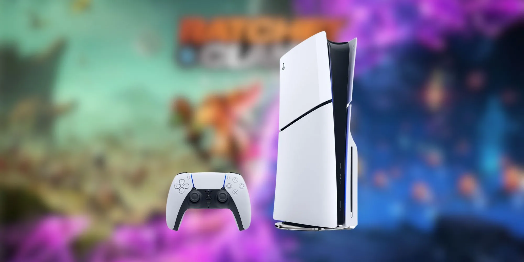 Máy chơi game PlayStation 5 với thiết kế hai tông màu trắng đen hiện đại