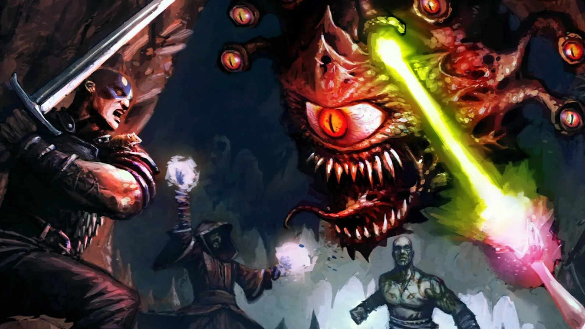 Minsc và Boo chiến đấu với Beholder trong cảnh game Baldur's Gate 2, minh họa cho di sản của các game D&D kinh điển