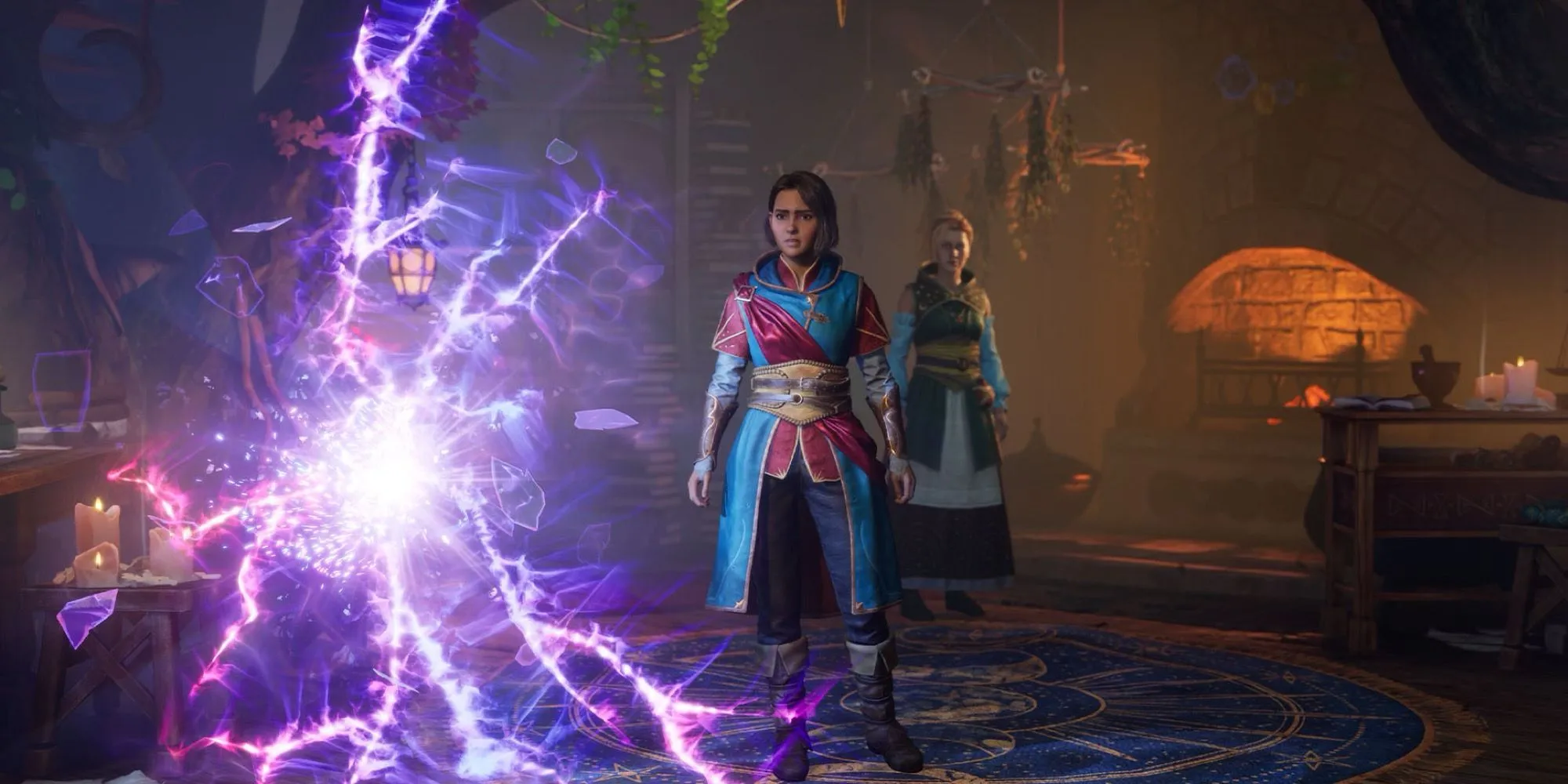 Một cảnh quan kỳ ảo đầy màu sắc trong thế giới của Zoe thuộc game Split Fiction