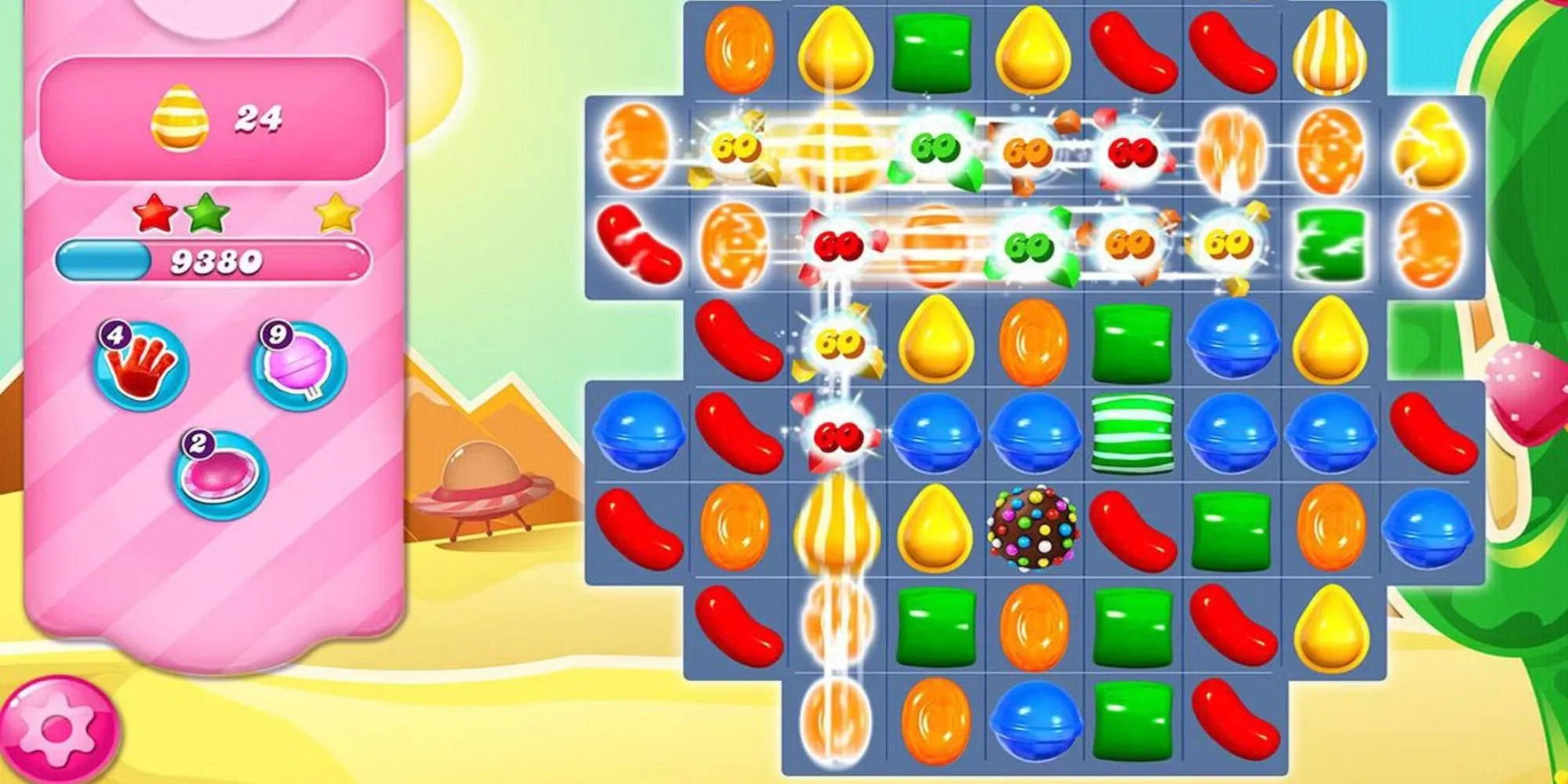 Một chiêu thức đặc biệt trong game Candy Crush Saga