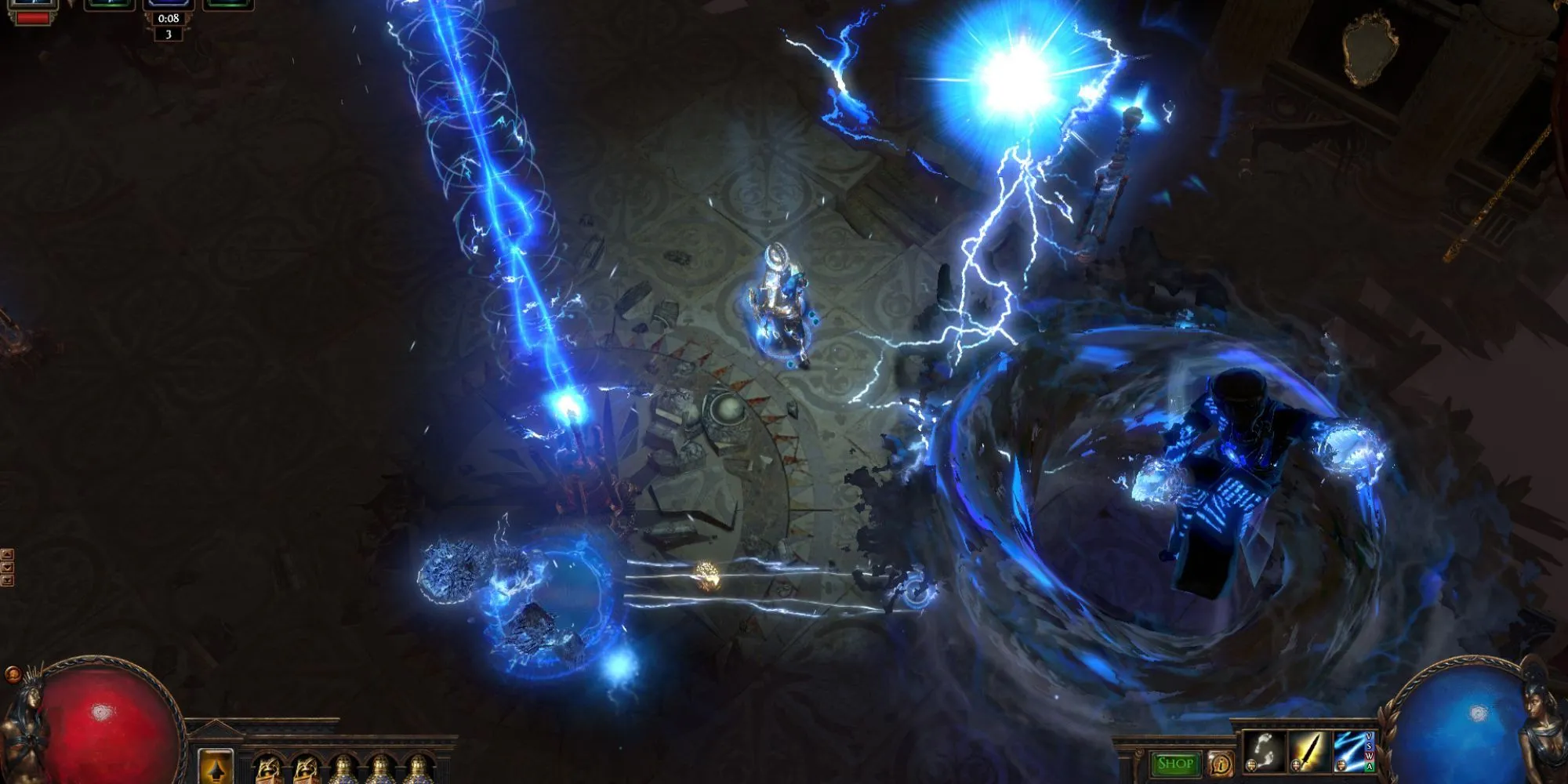 Một đòn tấn công sét trong Path of Exile
