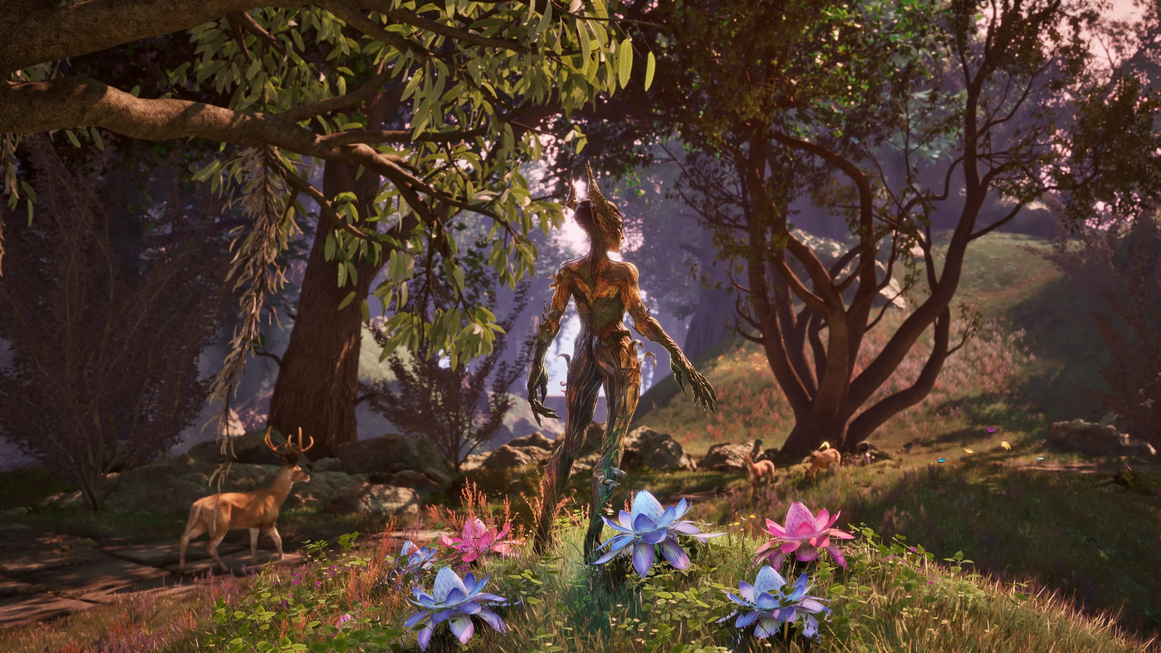 Một góc nhìn cận cảnh đồ họa được nâng cấp trong The Elder Scrolls IV: Oblivion Remastered, thể hiện chi tiết môi trường Cyrodiil