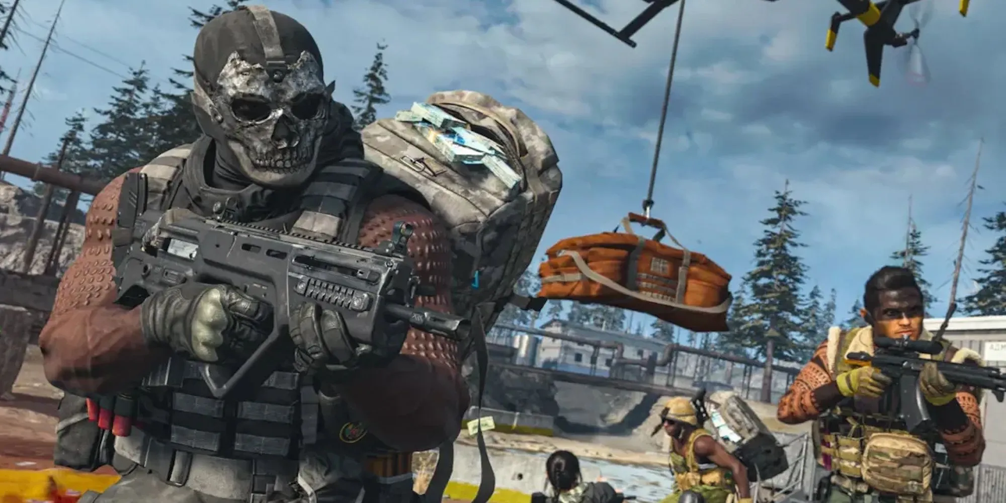 Một người lính Call of Duty Warzone đang nhắm bắn trong khung cảnh căng thẳng