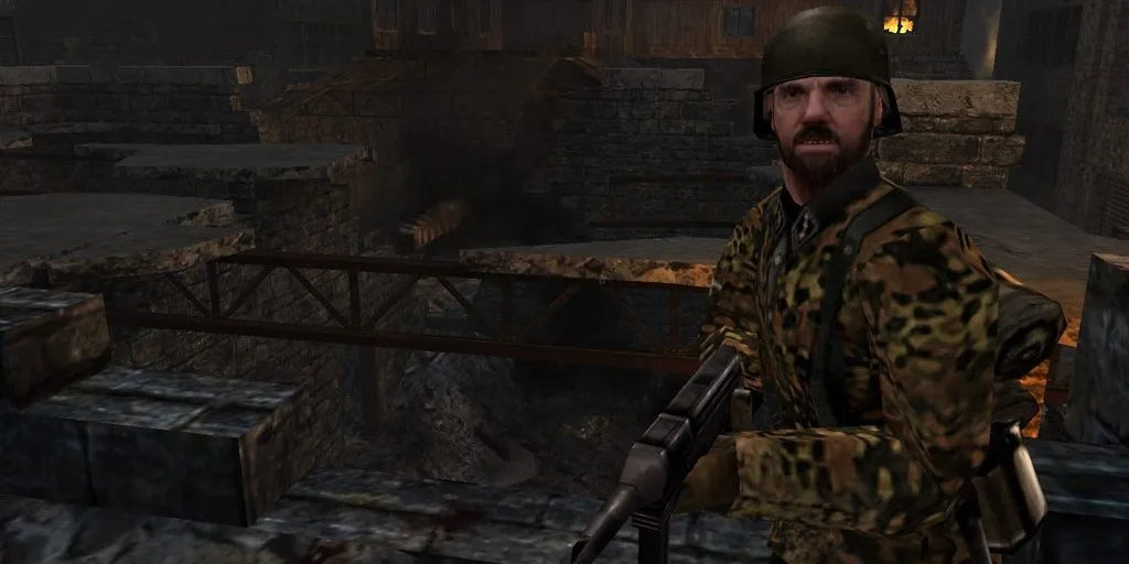 Một người lính Đức Quốc xã trong game FPS Return to Castle Wolfenstein