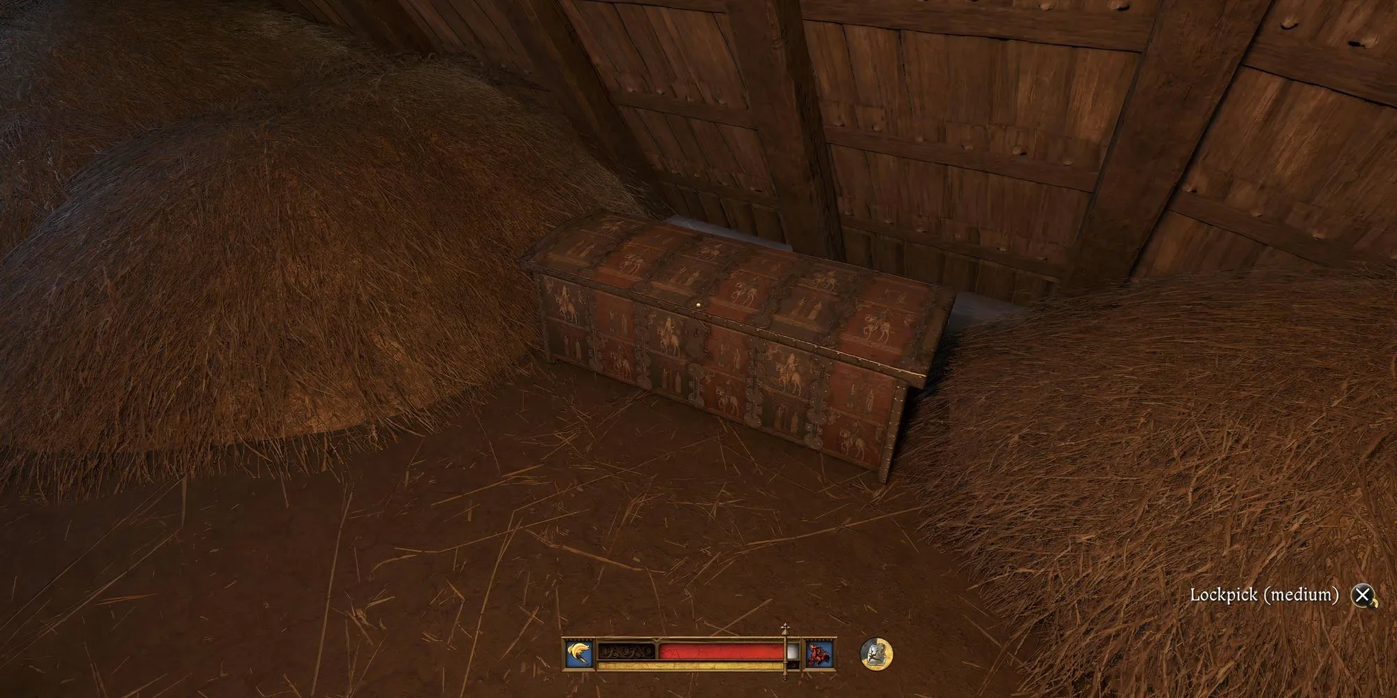 Một rương đồ vẽ màu trong game Kingdom Come Deliverance 2