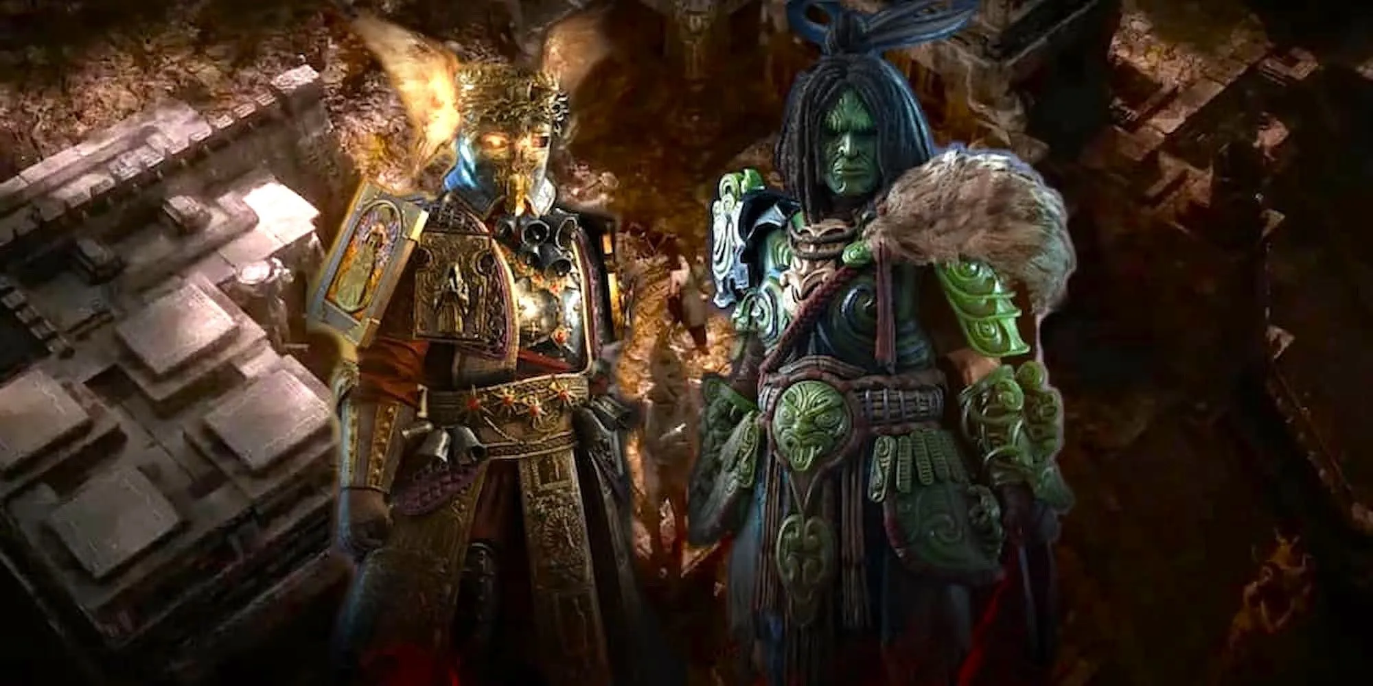 Một số nhân vật và cảnh quan trong thế giới game Path of Exile 2