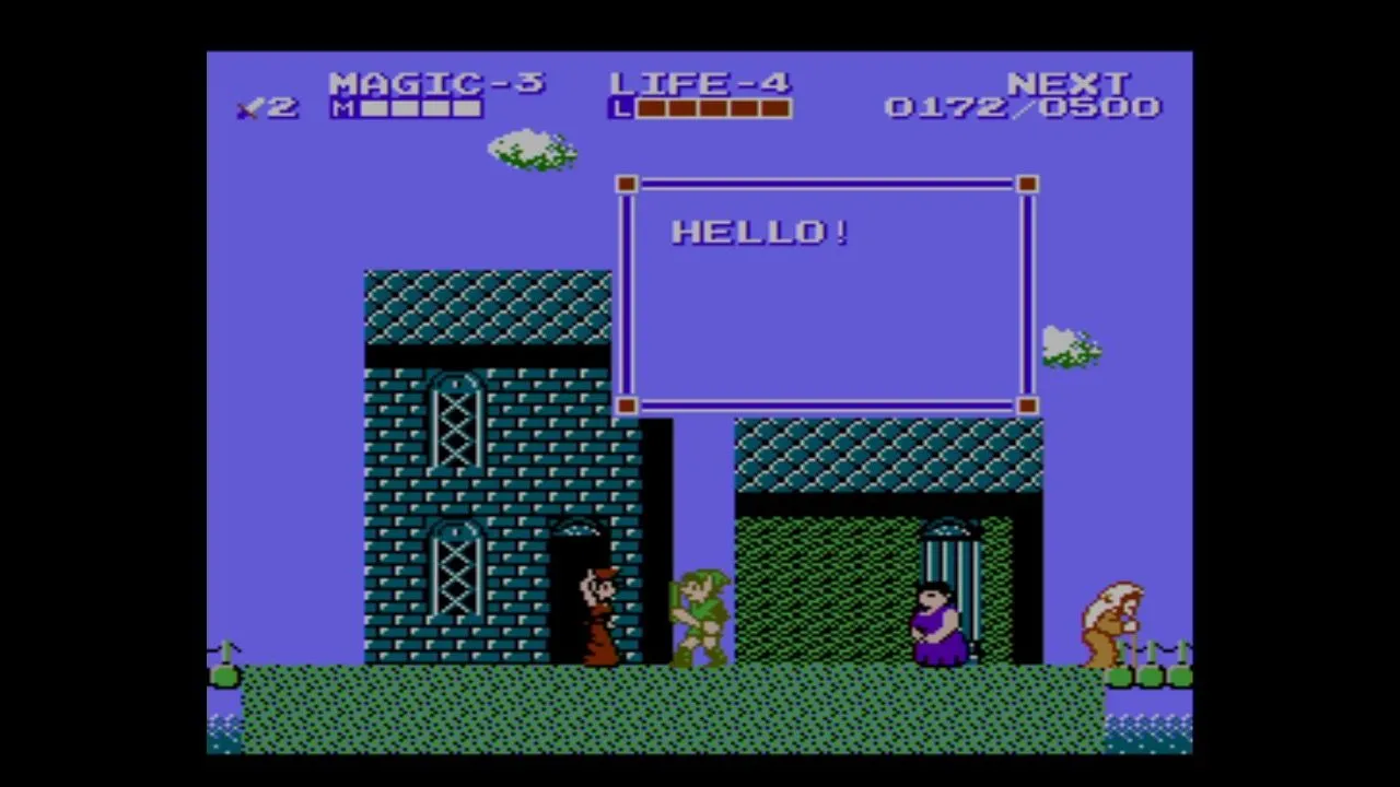 Một thị trấn trong game Zelda II: The Adventure of Link