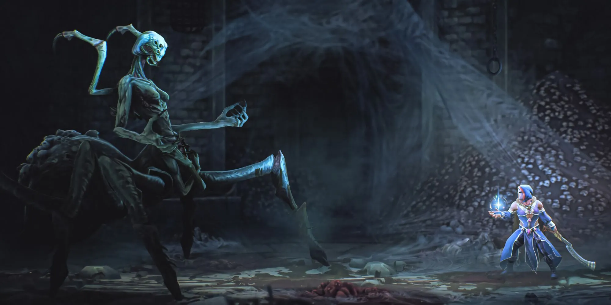 Một trận đấu trùm trong Mandragora Whispers of the Witch Tree, nổi bật với các cơ chế gimmick thay vì thử thách kỹ năng.