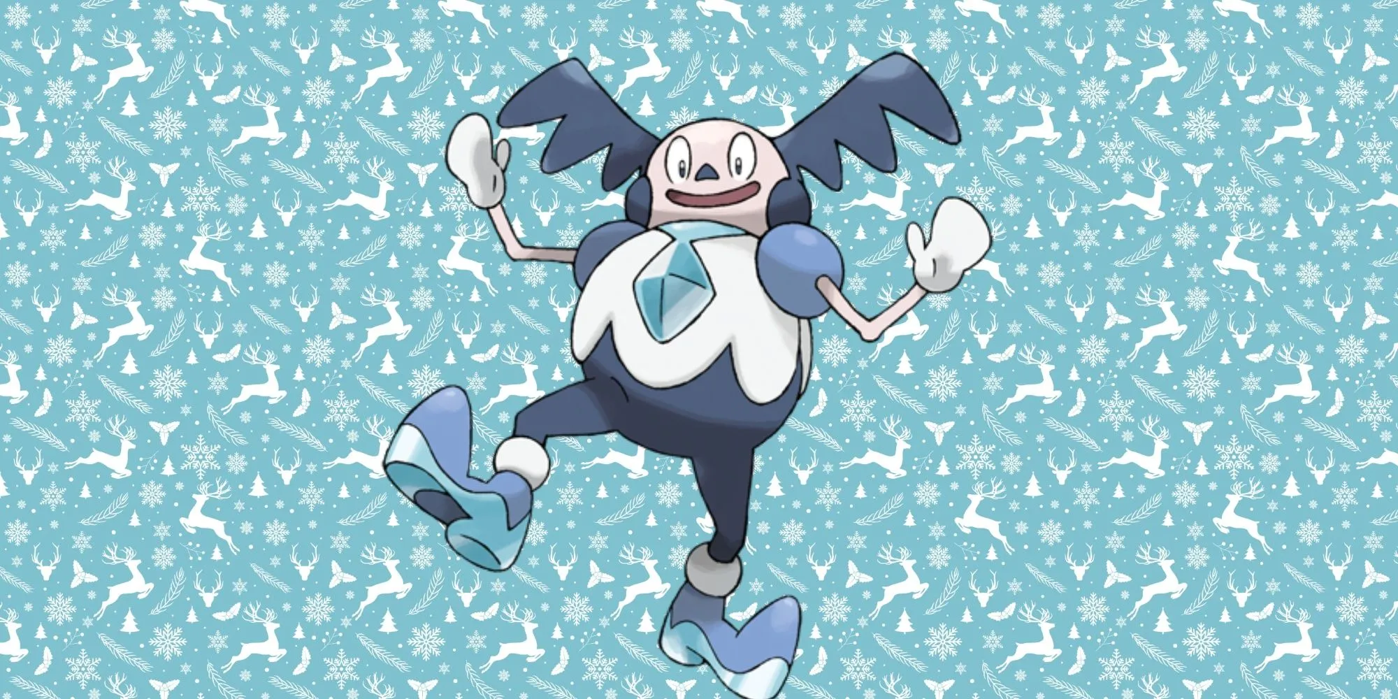Mr. Mime Galar đang trượt băng nghệ thuật với cây gậy trên tay