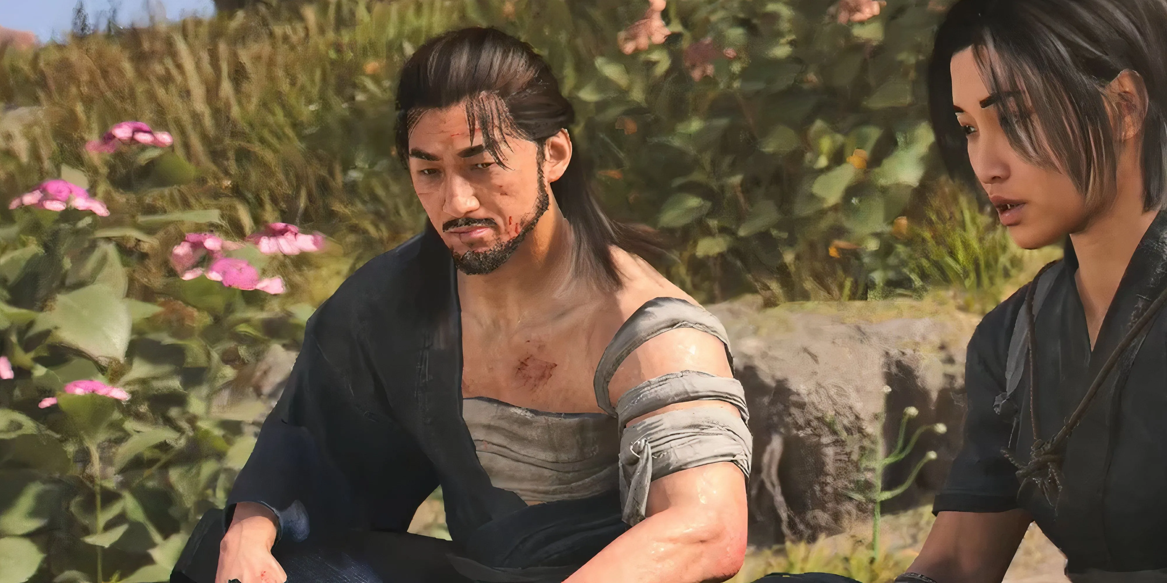 Naoe và Koshiro chia sẻ khoảnh khắc thân mật trong Assassin's Creed Shadows