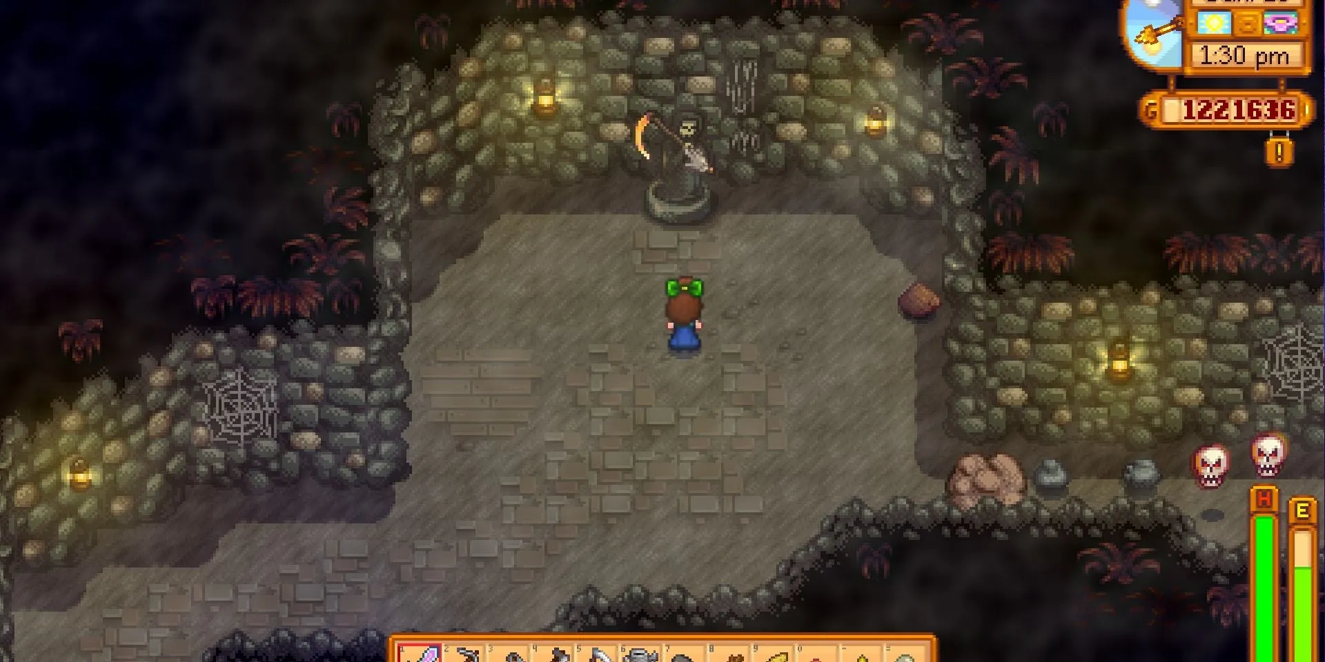Người chơi Stardew Valley tìm thấy Liềm Vàng.