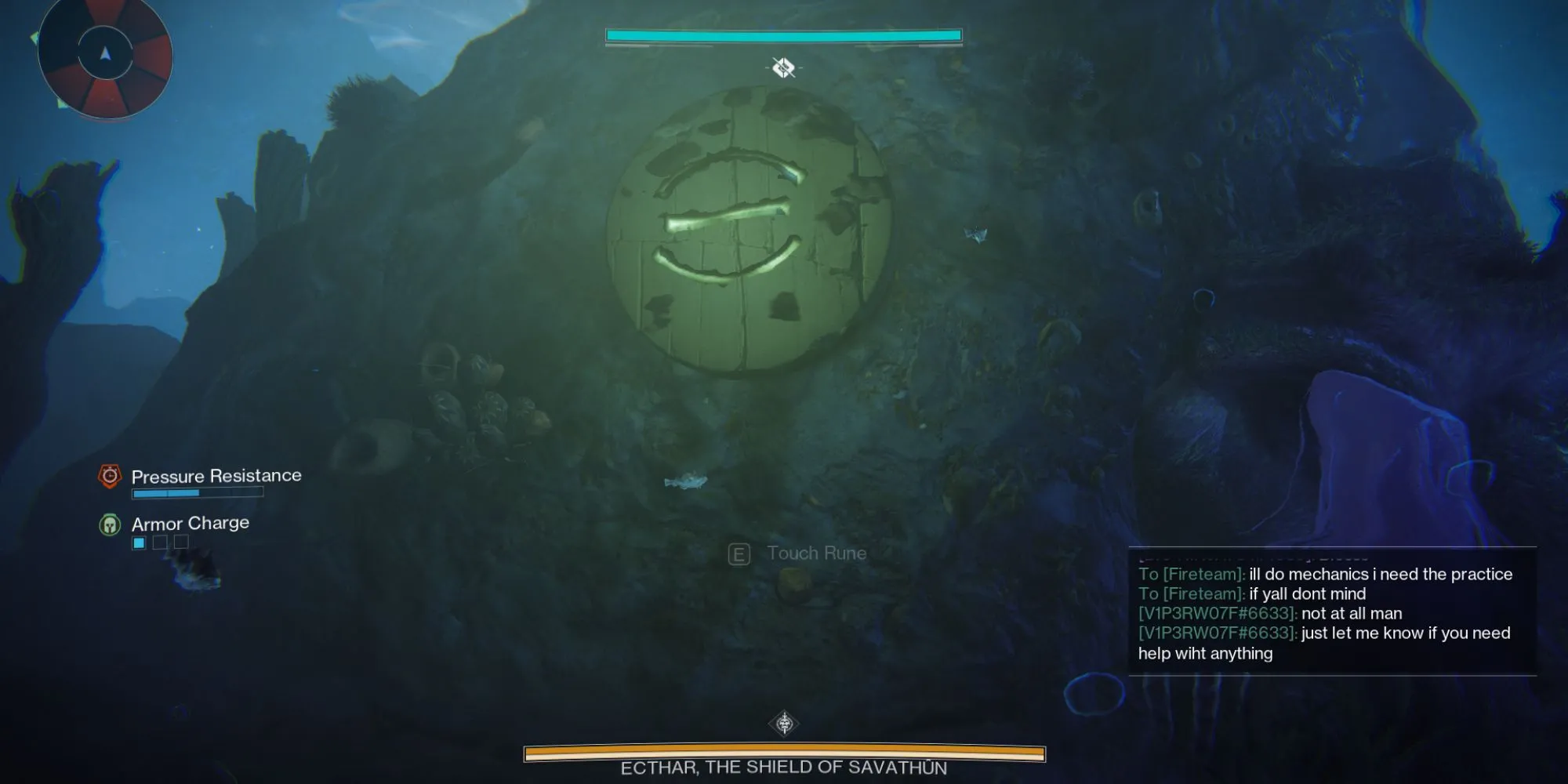 Người chơi tương tác với ký hiệu dưới nước trong Màn 2 Ghosts of the Deep