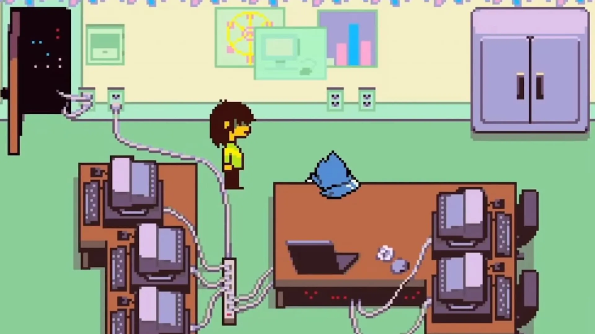 Nhân vật Berdly trong Deltarune Snowgrave