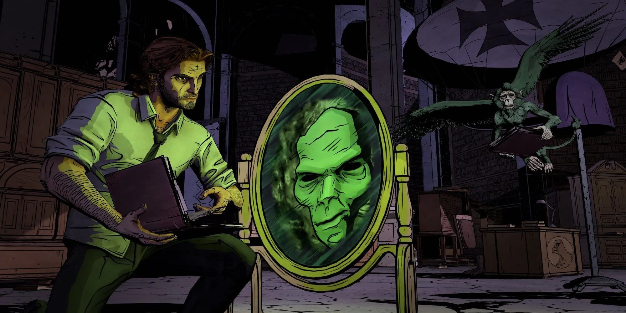 Nhân vật chính Bigby Wolf trong The Wolf Among Us, game phiêu lưu dựa trên truyện tranh Fables