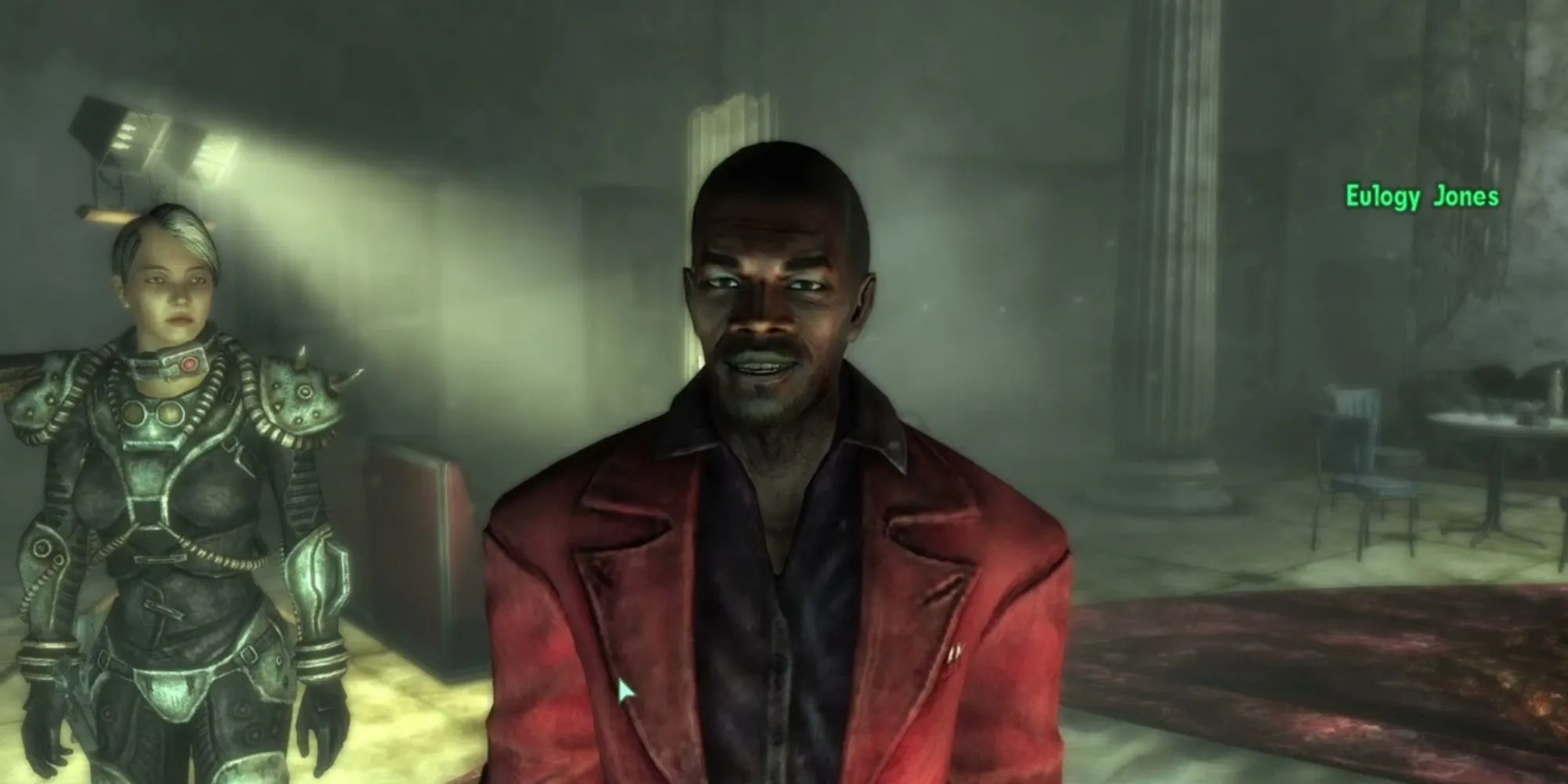 Nhân vật Eulogy Jones, kẻ cầm đầu nhóm buôn người ở Paradise Falls trong Fallout 3
