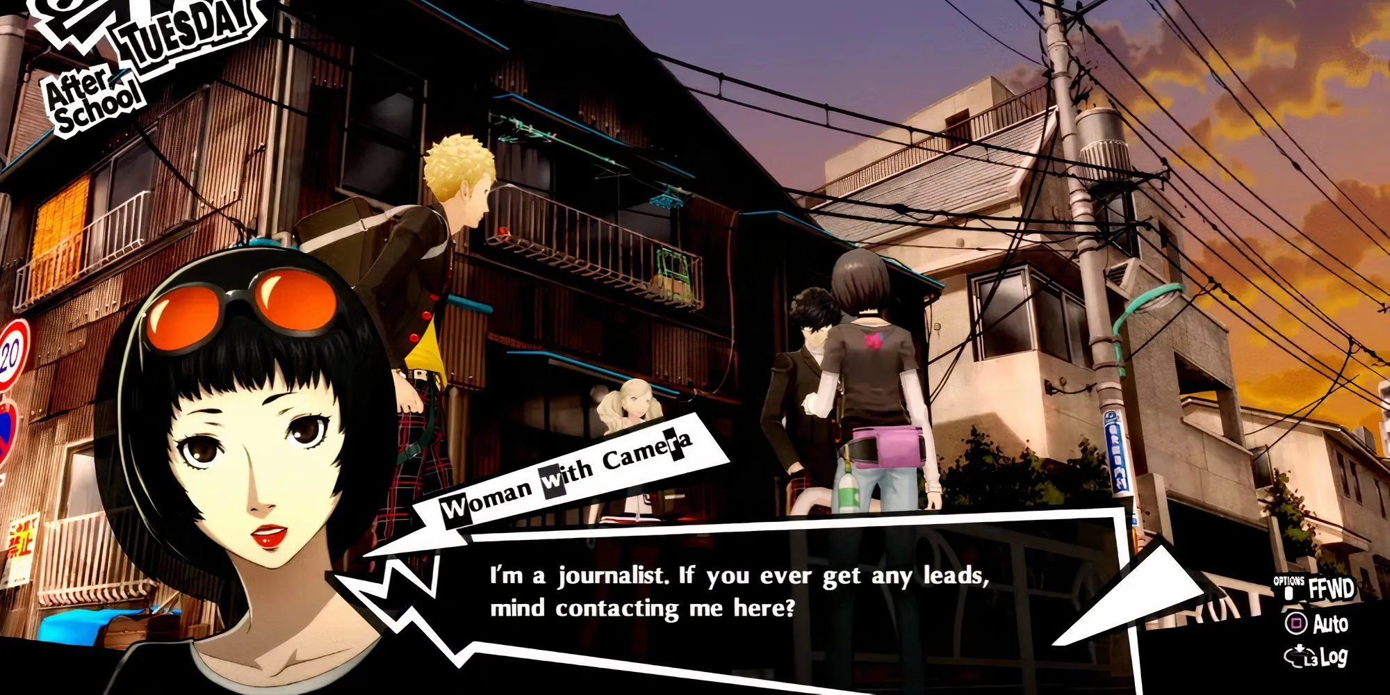 Nhân vật Ichiko Ohya tại bar Crossroads trong Persona 5 Royal, nơi tăng Social Link Devil Arcana