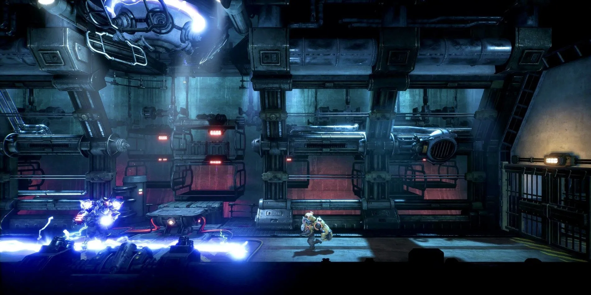 Nhân vật thỏ máy Rayton sử dụng nắm đấm cơ khí trong game F.I.S.T.: Forged In Shadow Torch