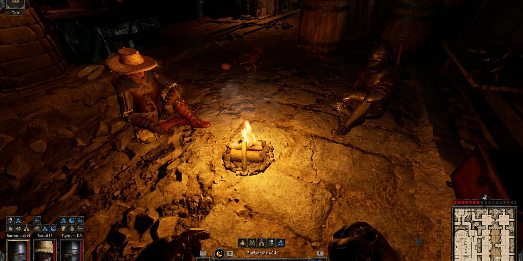 Nhân vật trong Dark and Darker khám phá hầm ngục tối tăm, thể hiện không khí căng thẳng của game