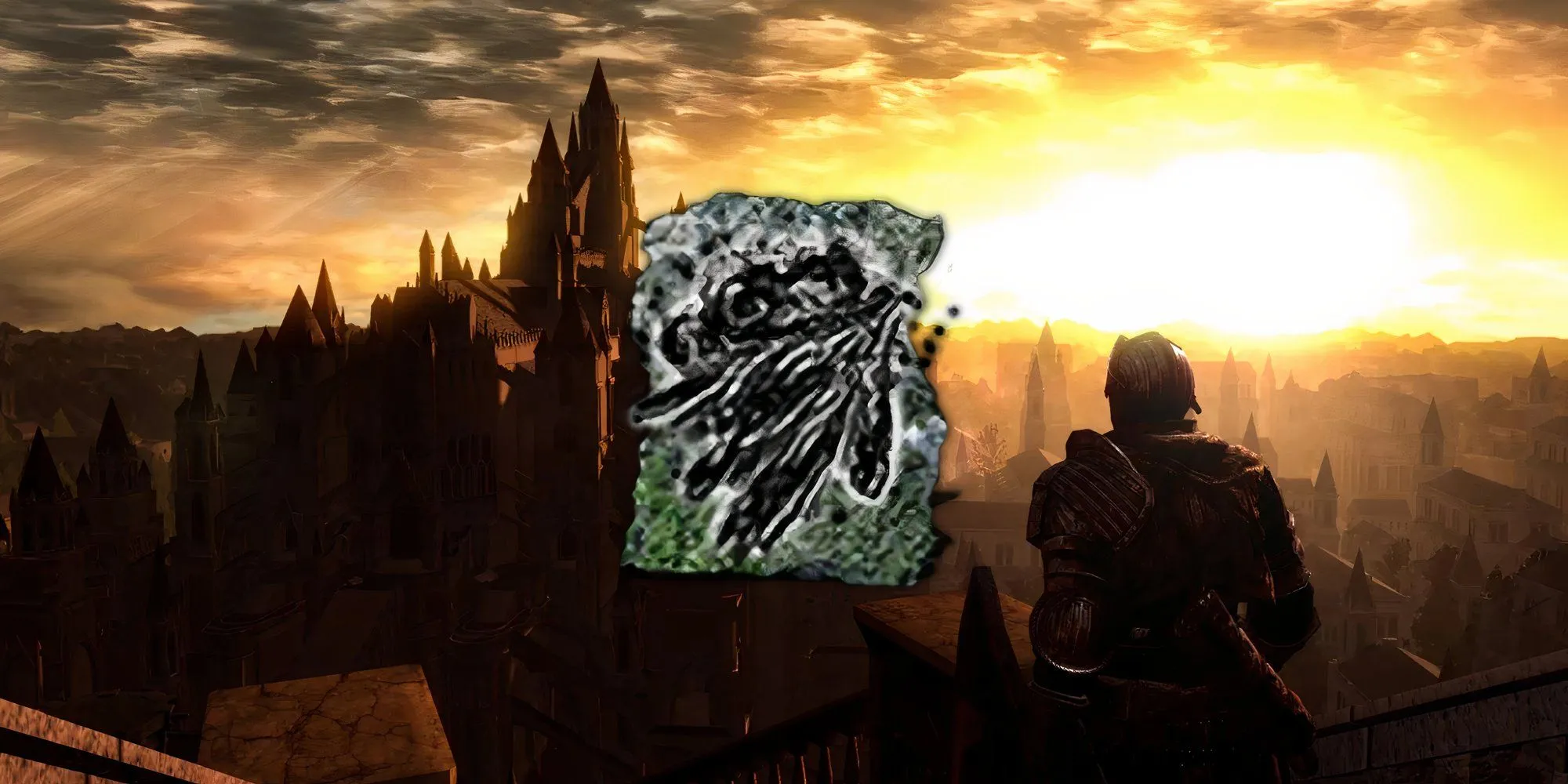 Nhân vật trong Dark Souls 1 thi triển Dark Bead, bắn ra nhiều viên đạn bóng tối về phía trước
