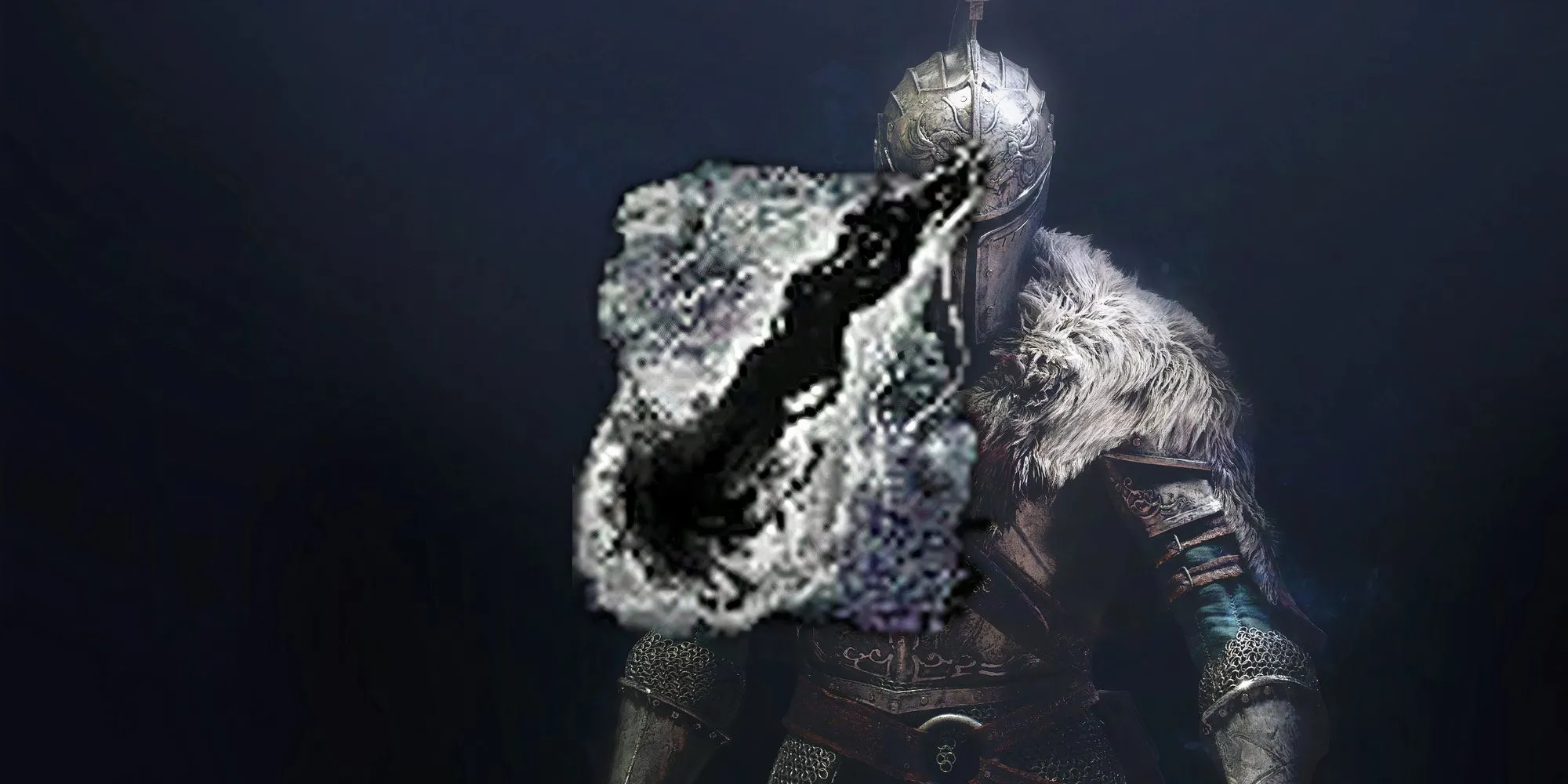 Nhân vật trong Dark Souls 2 thi triển phép Climax, một luồng năng lượng bóng tối mạnh mẽ