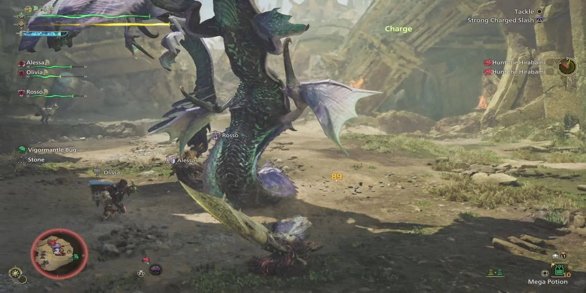 Nhóm thợ săn hợp tác chiến đấu trong Monster Hunter Wilds, một tựa game hành động săn quái đỉnh cao