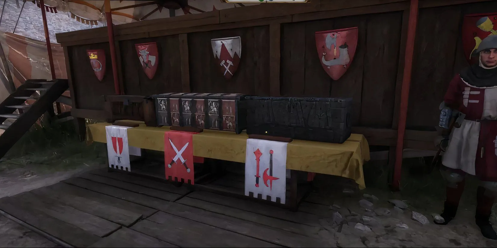 Những chiếc rương chứa phần thưởng cho nhà vô địch Giải đấu Kuttenberg trong Kingdom Come Deliverance 2