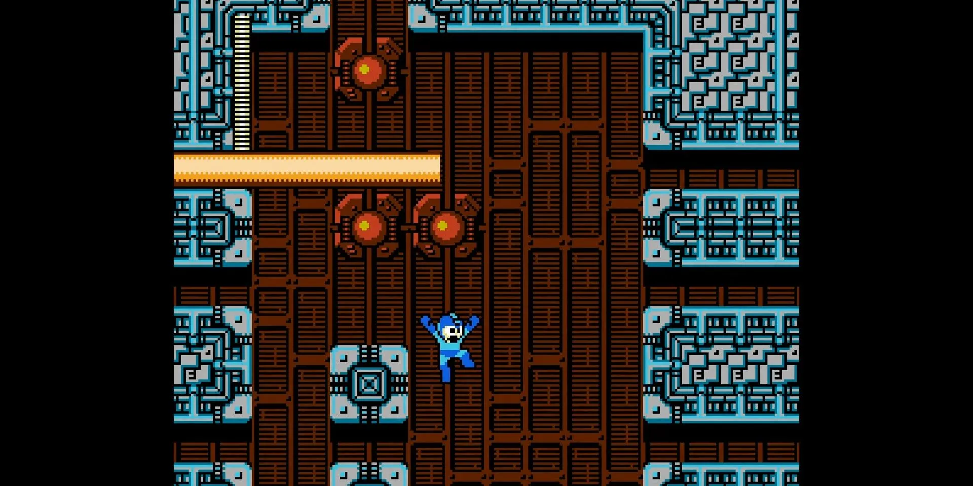 Những tia laze chết người trong màn chơi của Quick Man trong Mega Man 2