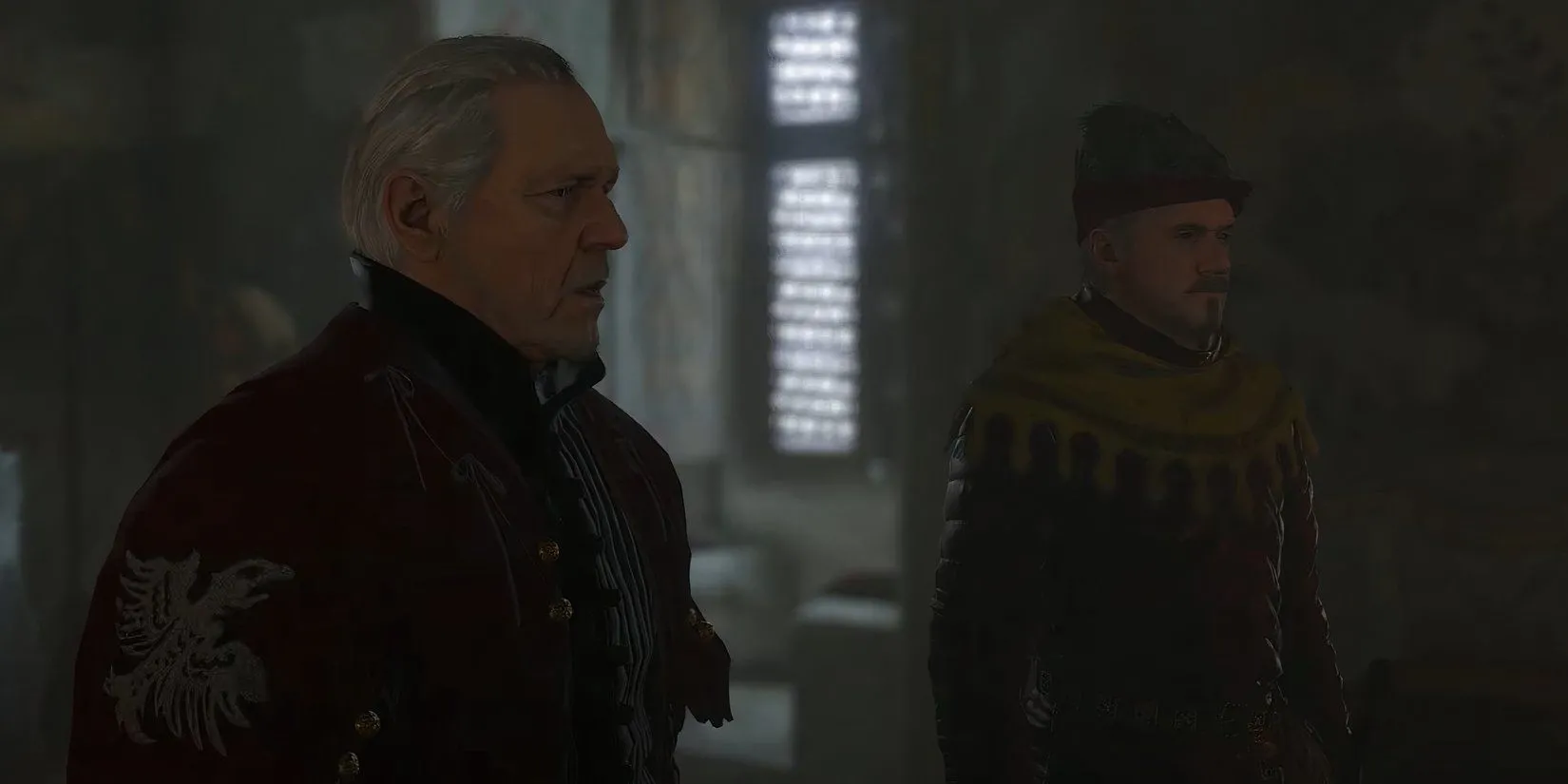 Otto và Hashek bàn kế hoạch tấn công dinh thự Semine trong Kingdom Come: Deliverance 2