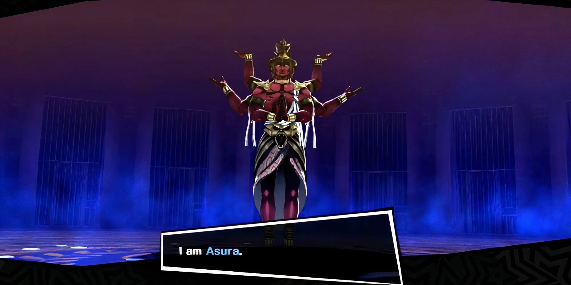 Persona Asura được triệu hồi trong Velvet Room của Persona 5 Royal