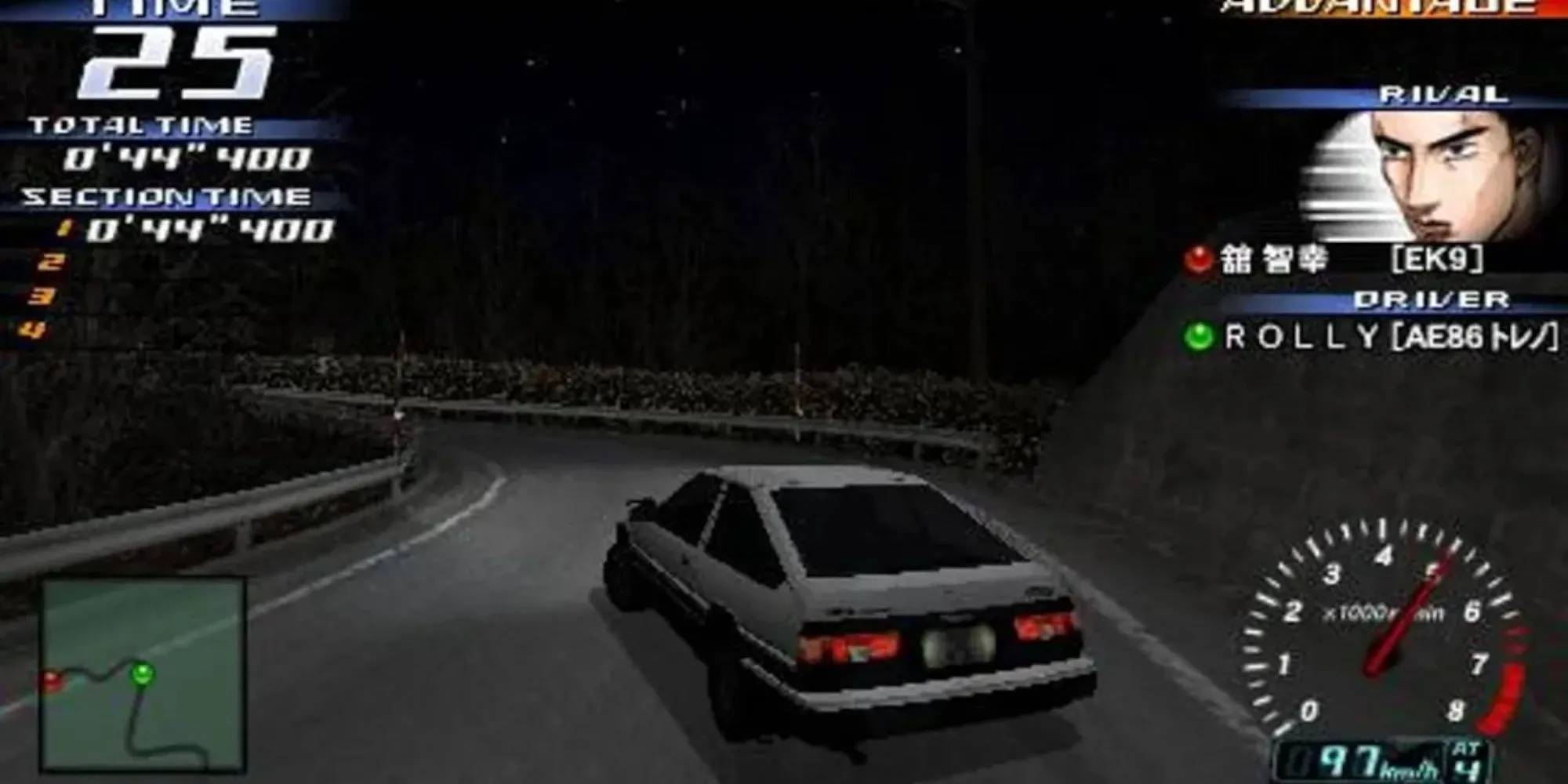 Pha drift đỉnh cao trên đèo núi trong Initial D Street Stage