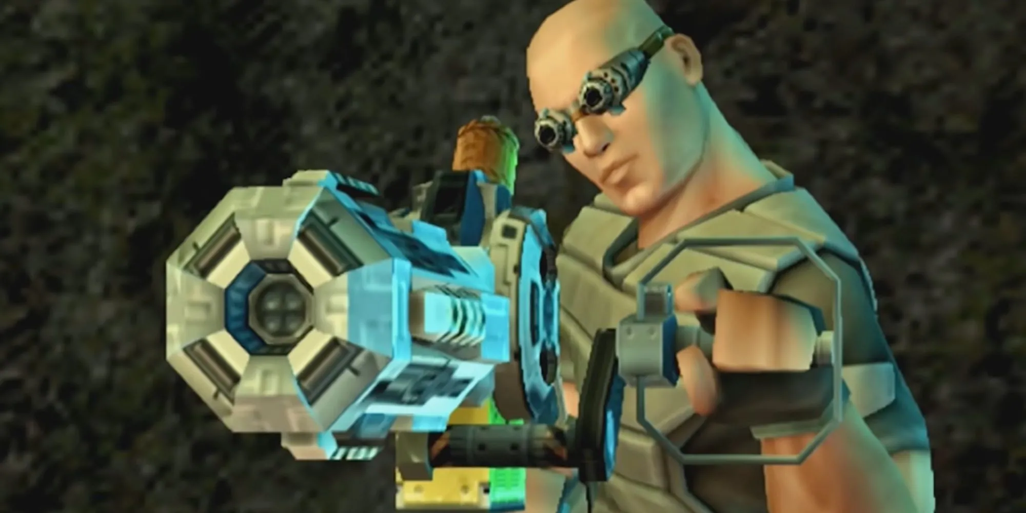 Pha hành động trong game TimeSplitters Future Perfect với đồ họa đặc trưng