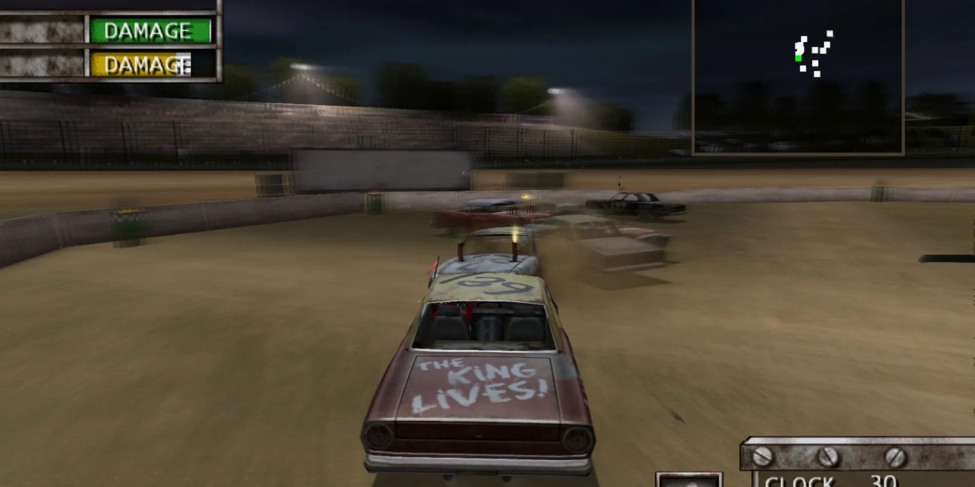Pha tranh tài gay cấn tại một sự kiện demolition derby trong game Test Drive: Eve of Destruction