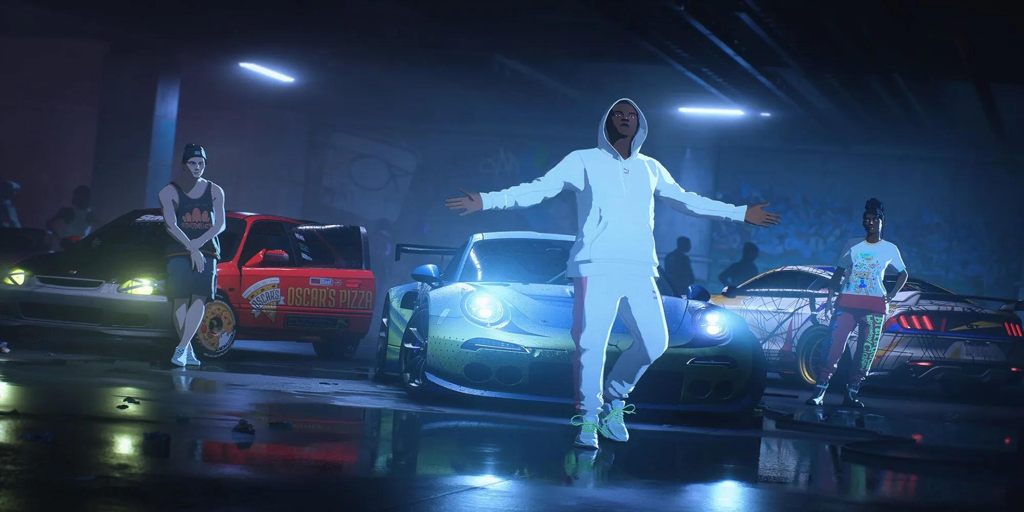 Phong cách đồ họa cel-shaded độc đáo của Need For Speed Unbound trong cuộc đua