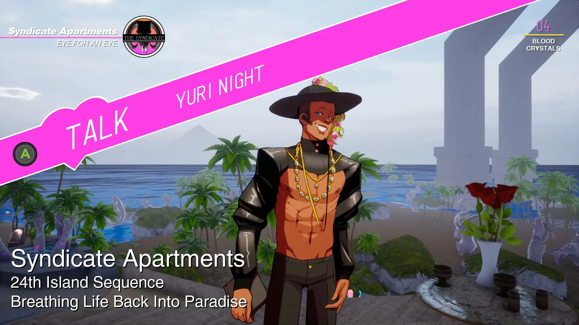 Phong cách nghệ thuật vaporwave độc đáo và các nhân vật trong game điều tra Paradise Killer