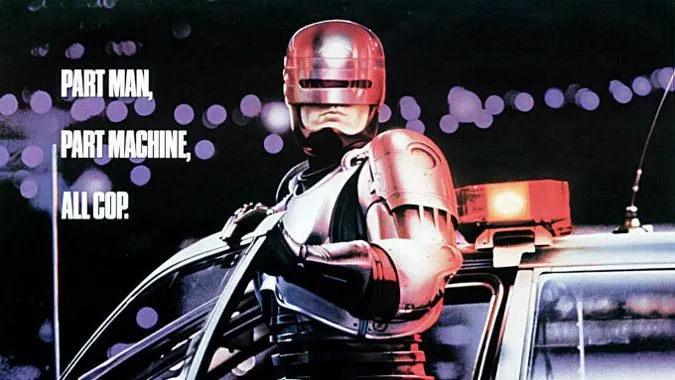 Poster phim RoboCop gốc, nguồn cảm hứng cho game hành động
