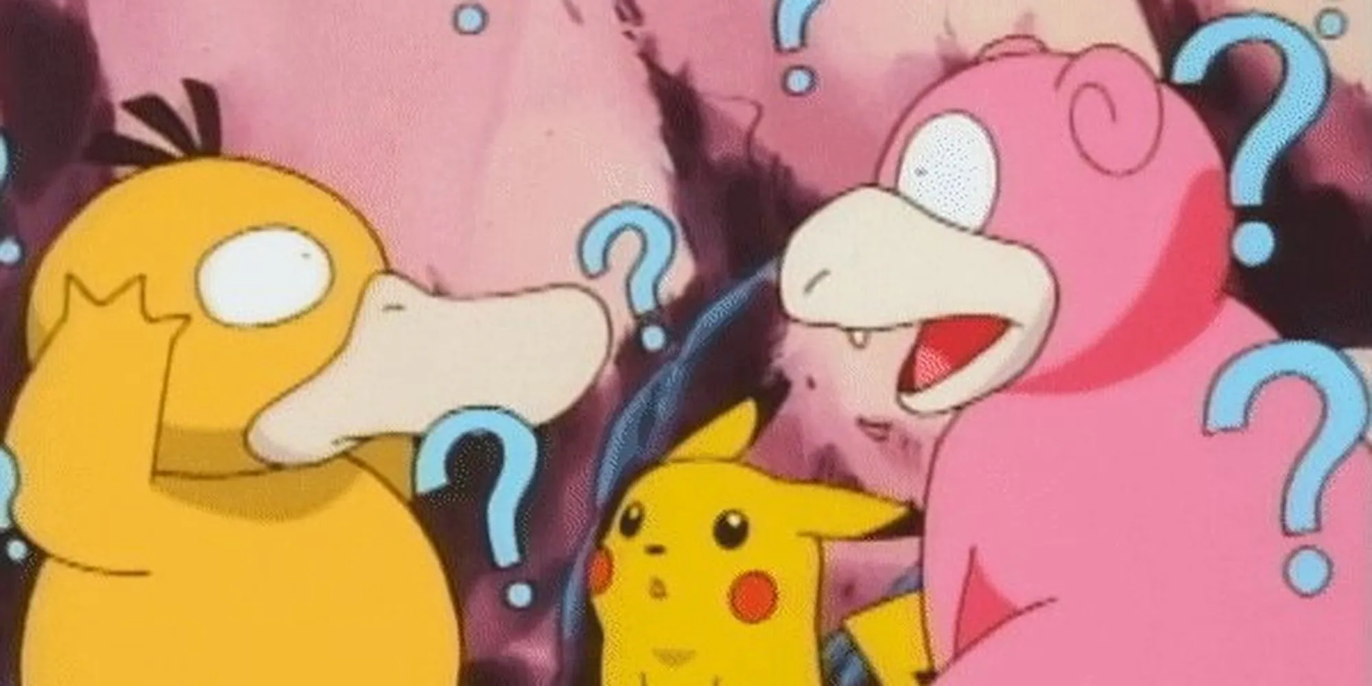 Psyduck bối rối và Pikachu trong Pokemon - Minh họa tầm quan重要性 của chiến thuật
