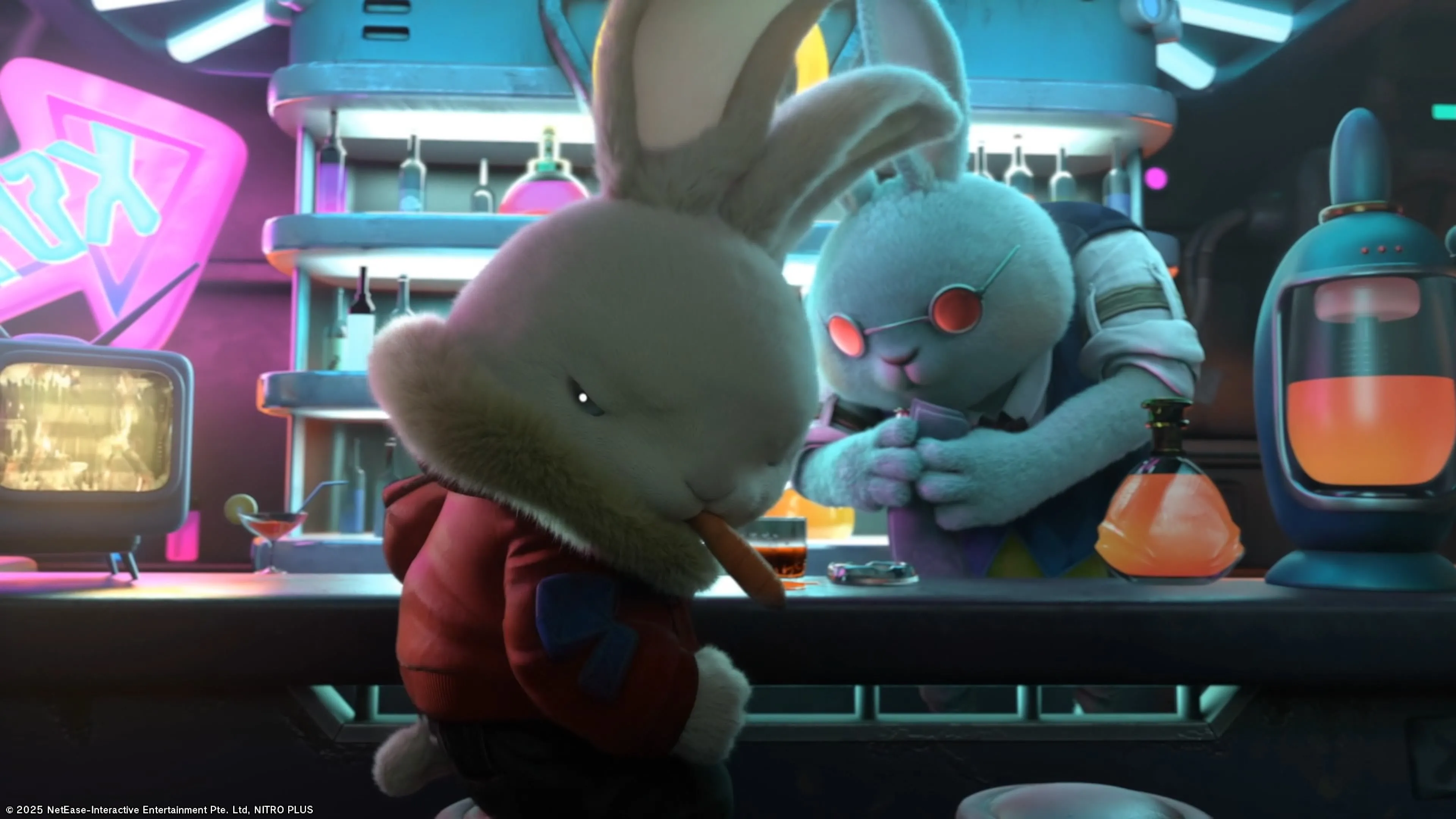 Rusty Rabbit trong quán bar tại ngôi làng trung tâm