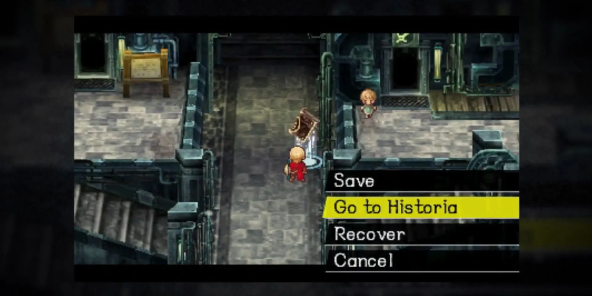 Stocke trong Radiant Historia sử dụng White Chronicle để điều hướng giữa các dòng thời gian