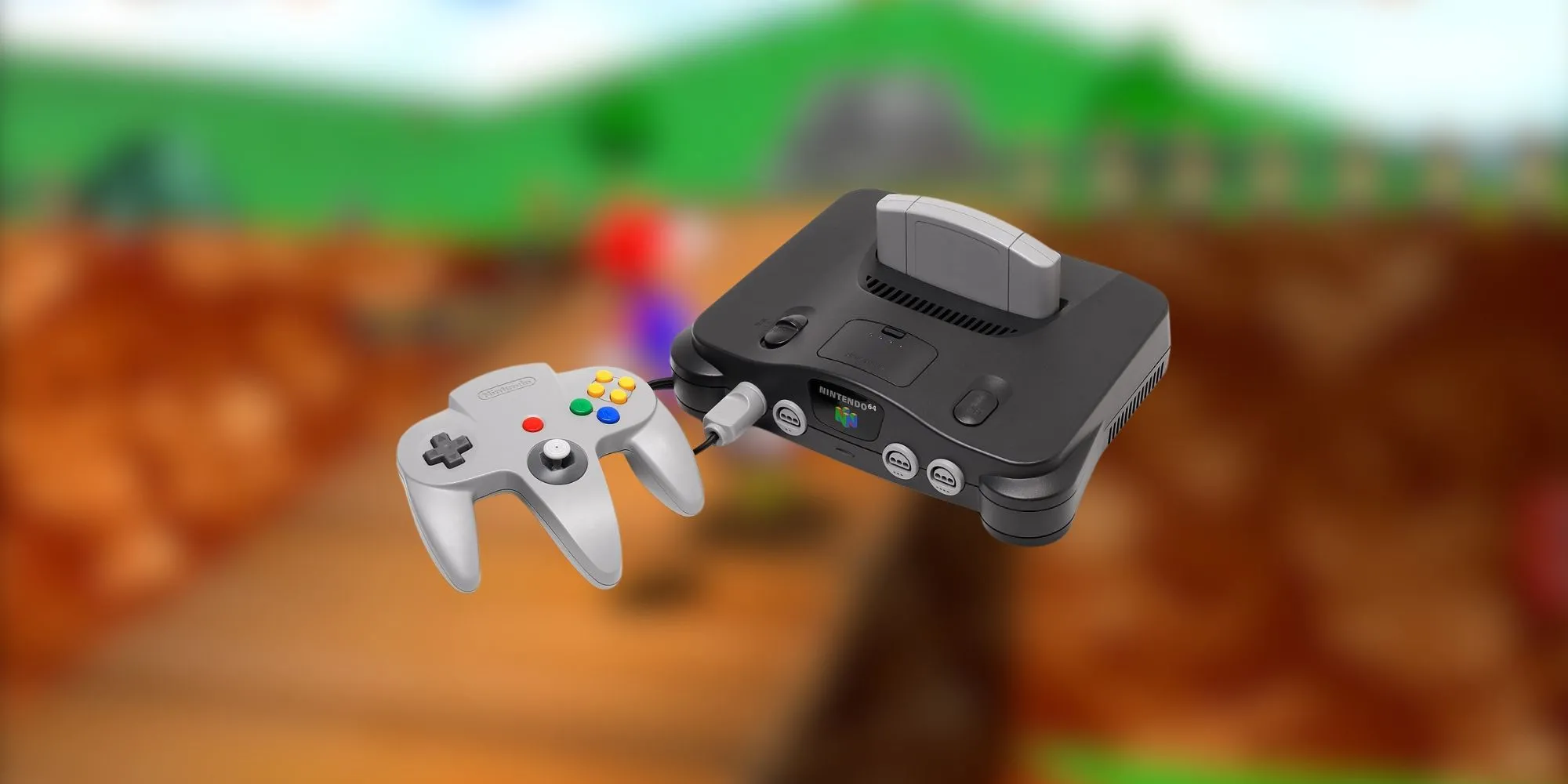 Tay cầm Nintendo 64 với thiết kế ba chấu đặc trưng