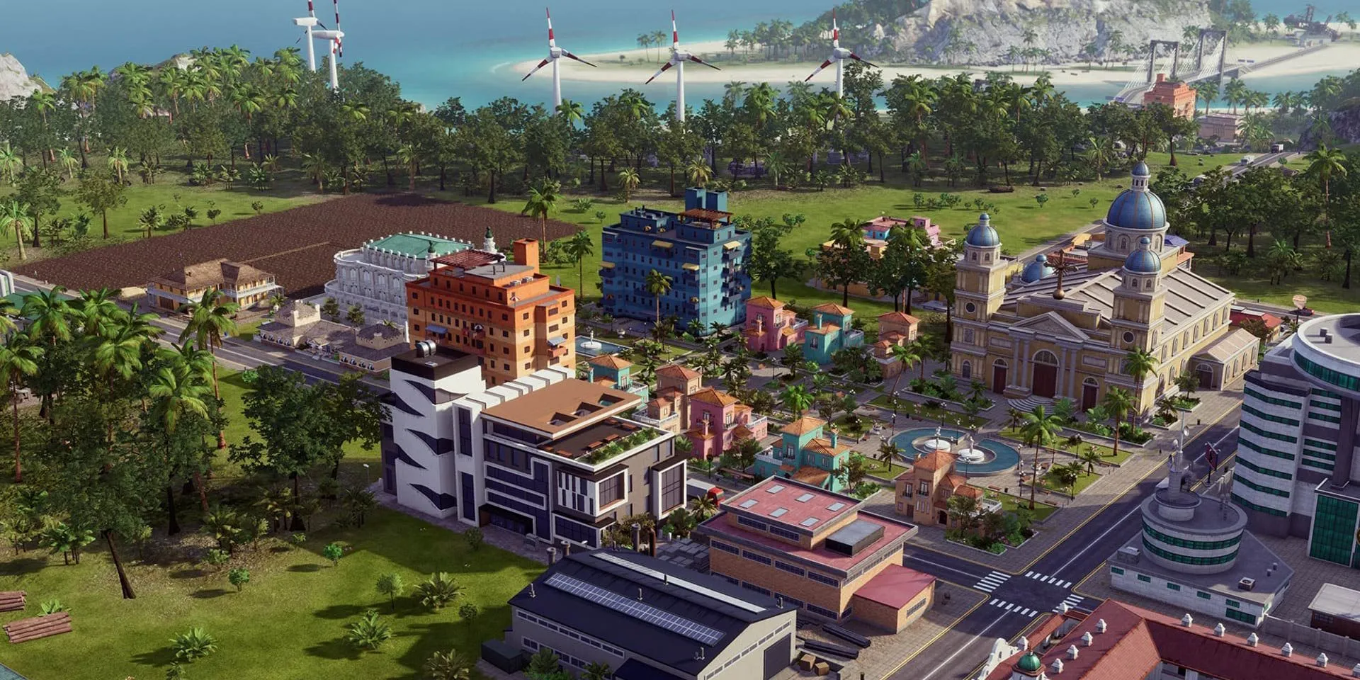 Thị trấn đảo nhiệt đới đầy màu sắc trong Tropico 6