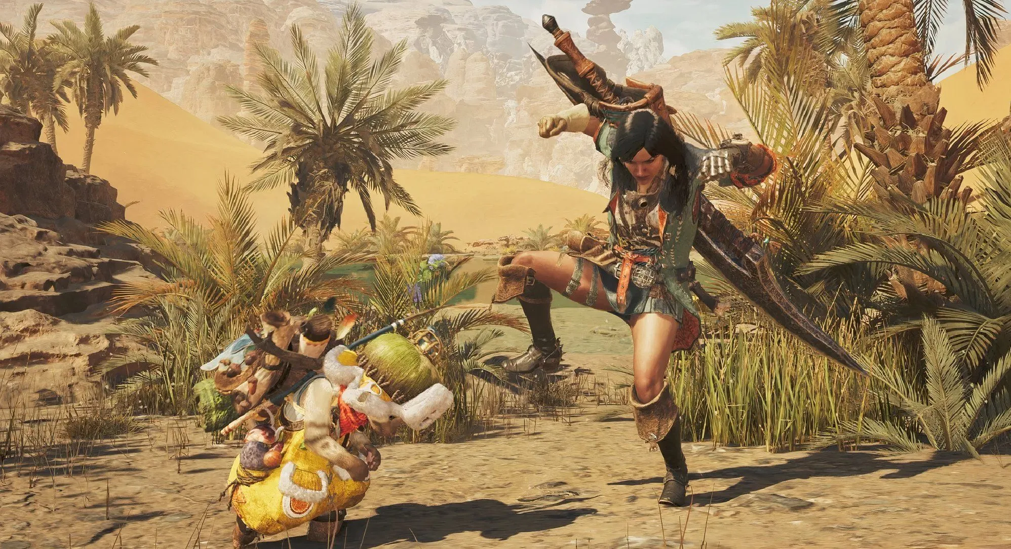 Thợ săn trong Monster Hunter Wilds chuẩn bị chiến đấu