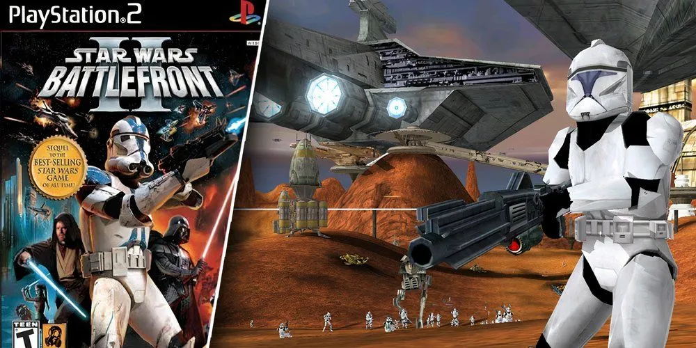 Trận chiến nảy lửa trong Star Wars Battlefront II trên PS2
